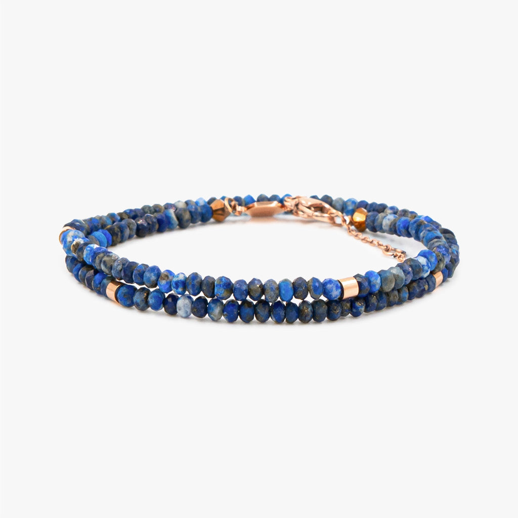 Bracelet femme lumia en pierres naturelles de Lapis-Lazuli - SLOYA