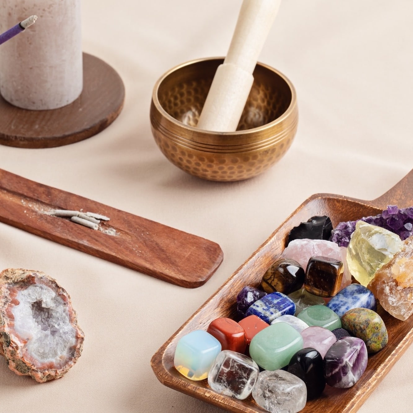 La méditation avec les pierres naturelles