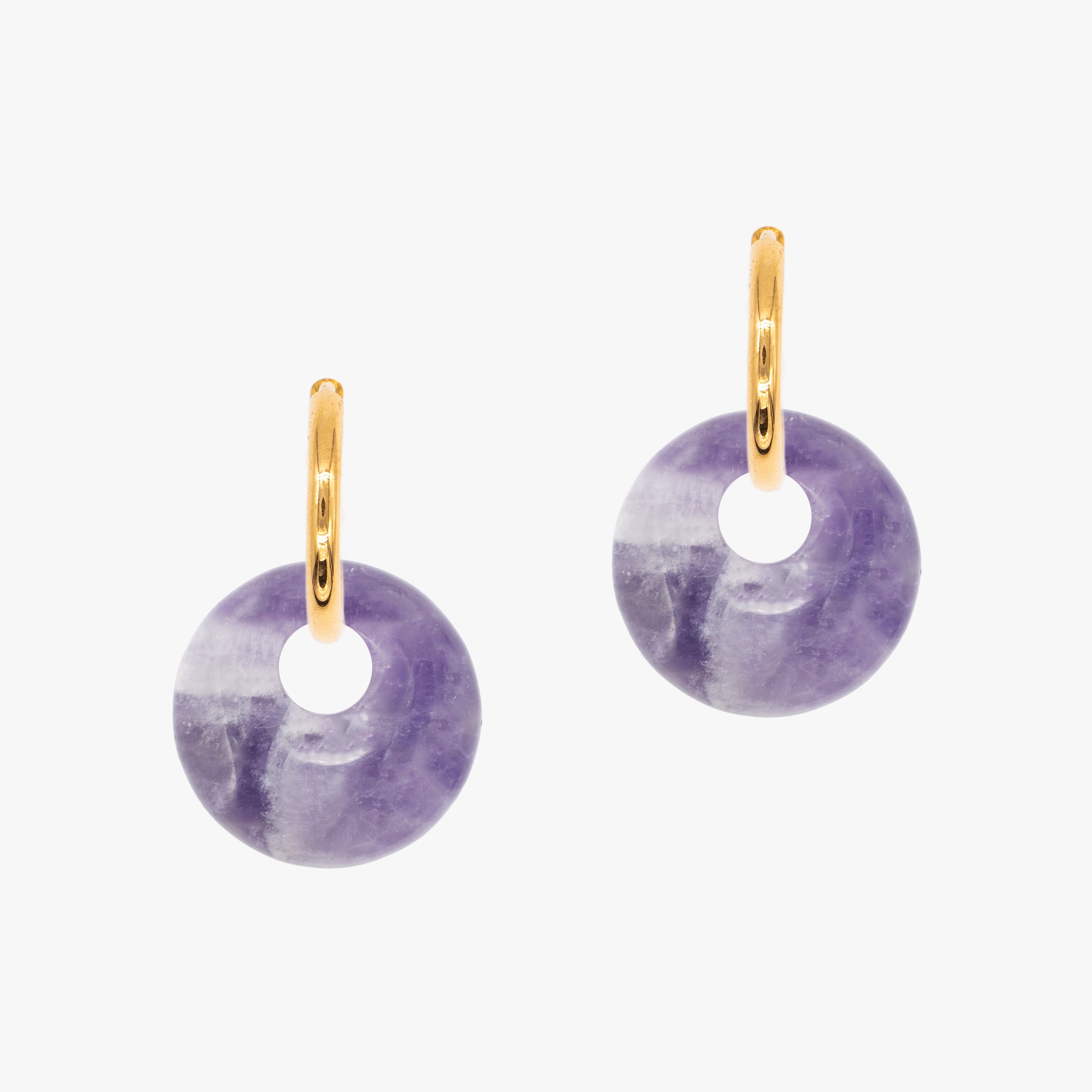Boucles d'oreilles Blima en pierres Améthyste - SLOYA