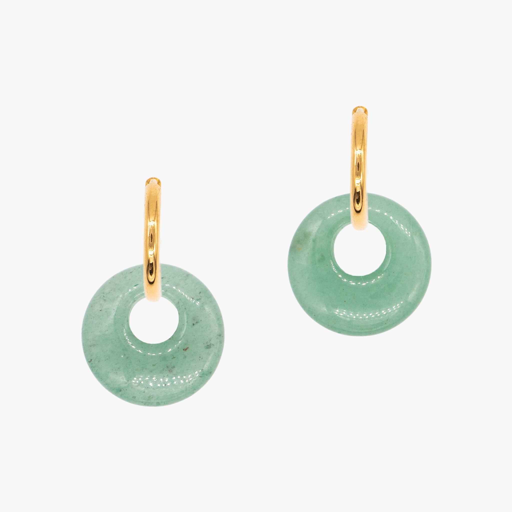Boucles d'oreilles Blima en pierres Aventurine - SLOYA
