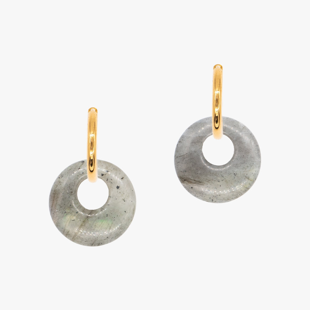 Boucles d'oreilles Blima en pierres Labradorite - SLOYA