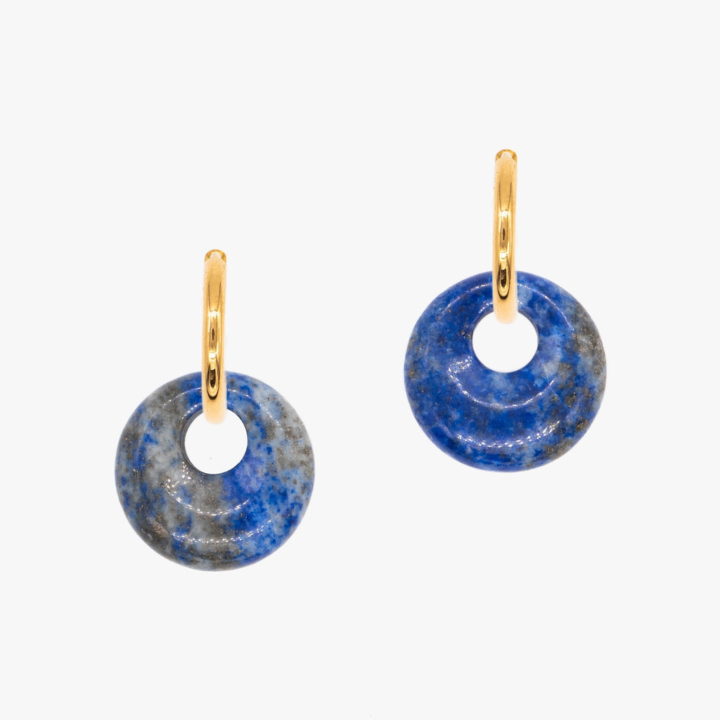 Boucles d'oreilles Blima en pierres Lapis-lazuli - SLOYA