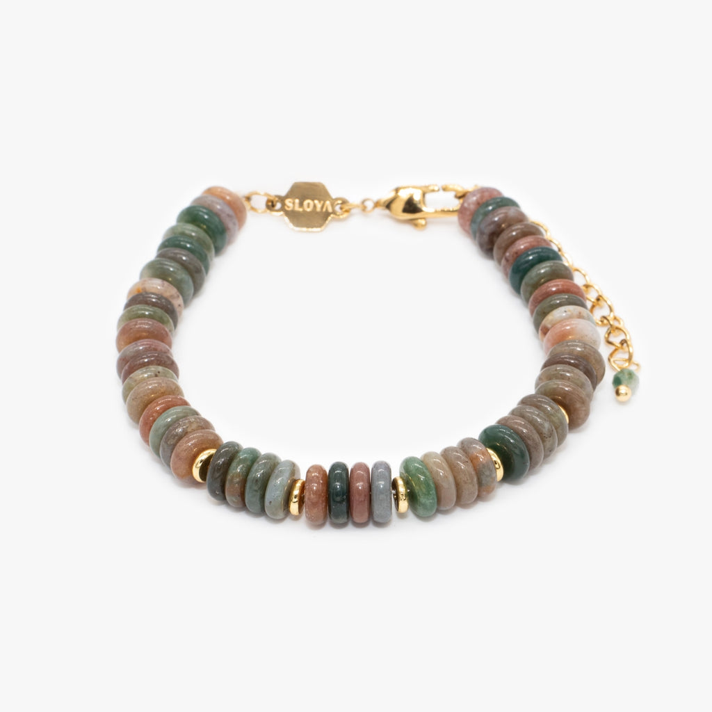 Bracelet Blima en pierres Agate Indienne - SLOYA