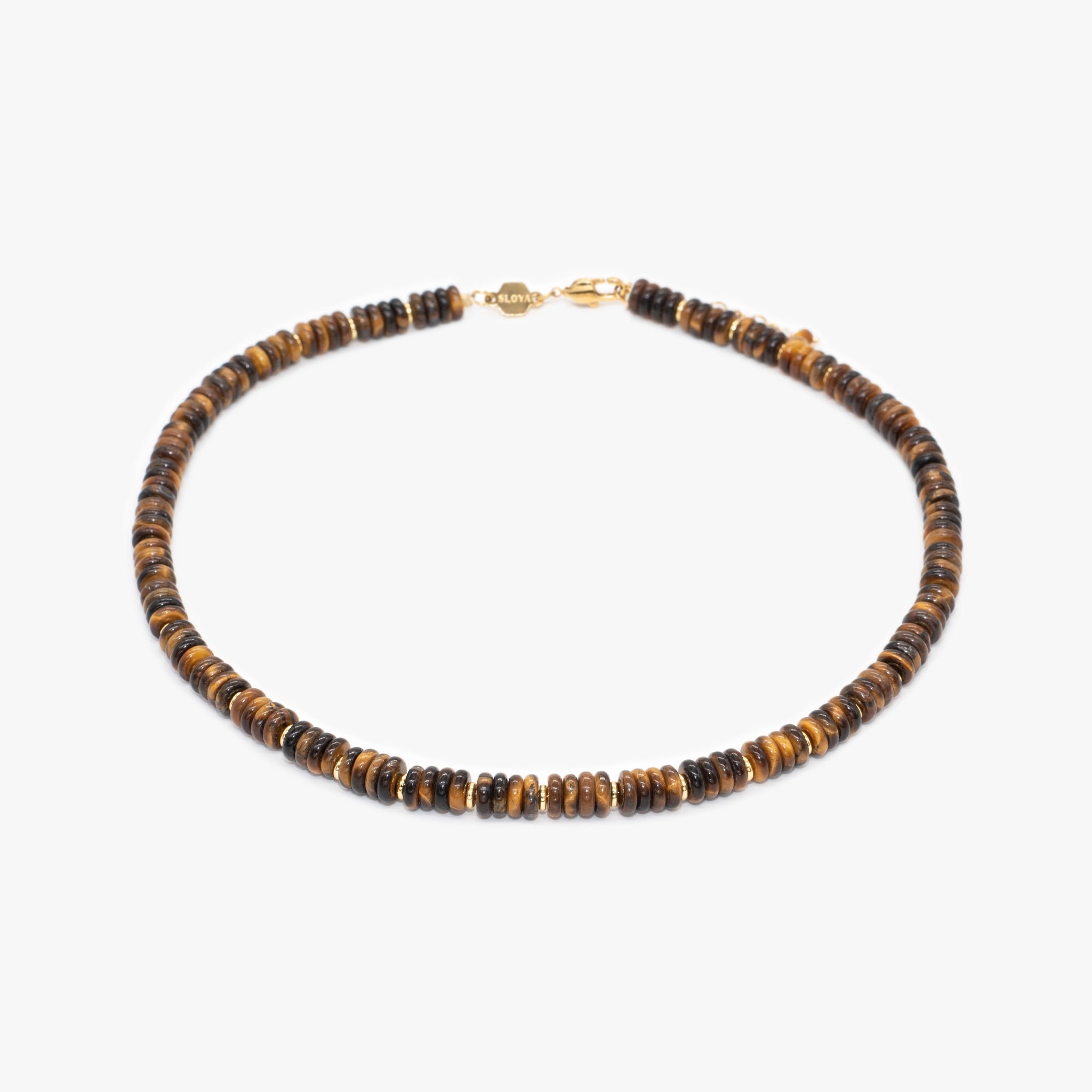Collier Blima en pierres Oeil de Tigre - SLOYA