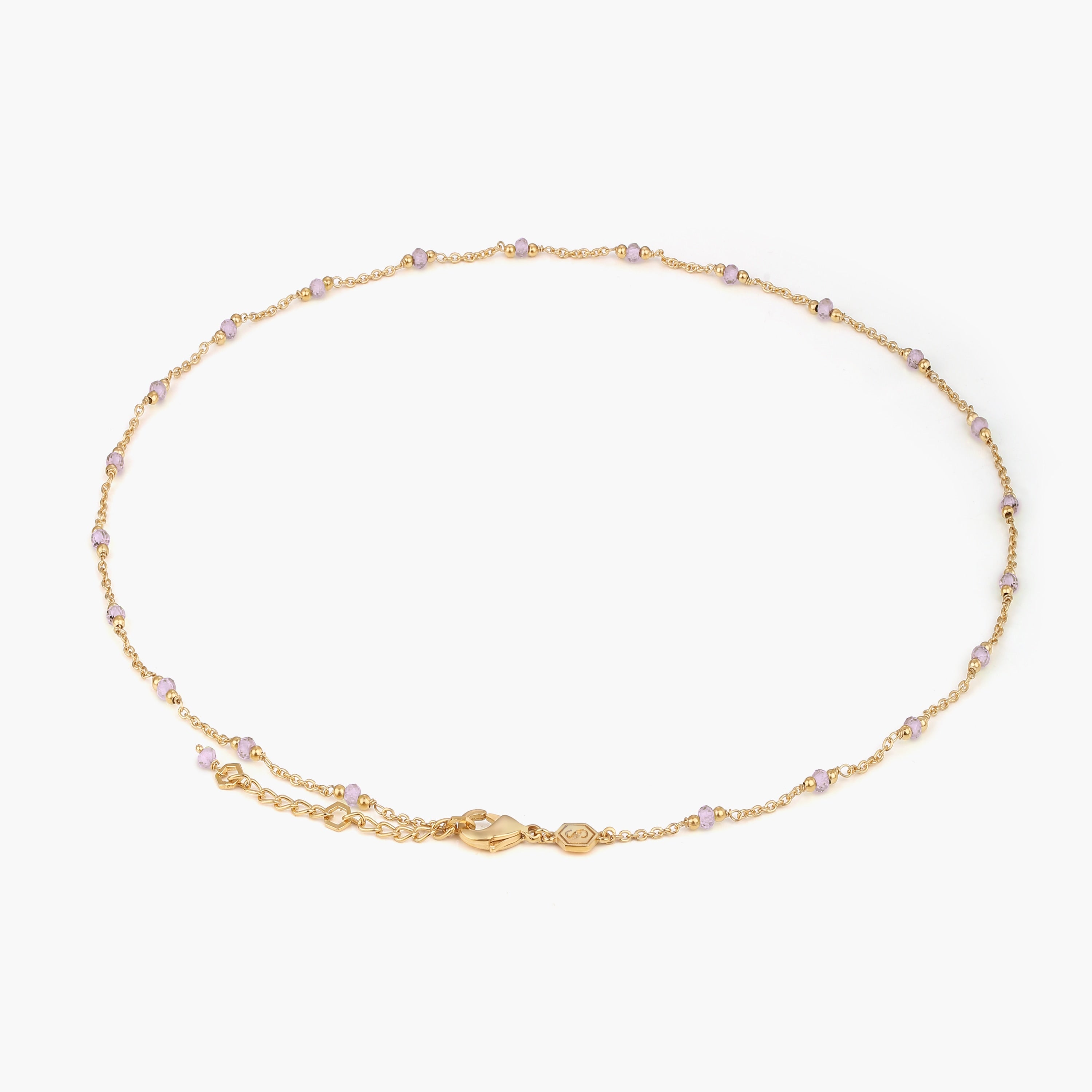 Collier Elyssa en pierres Améthyste - SLOYA