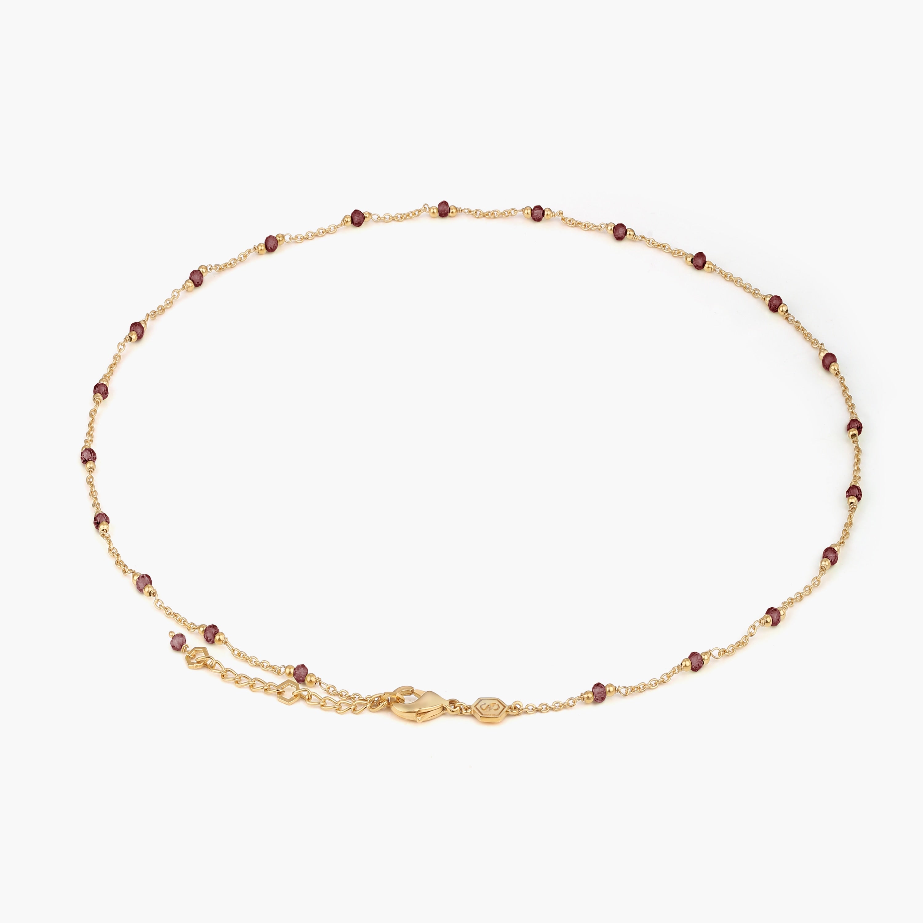 Collier Elyssa en pierres Grenat - SLOYA