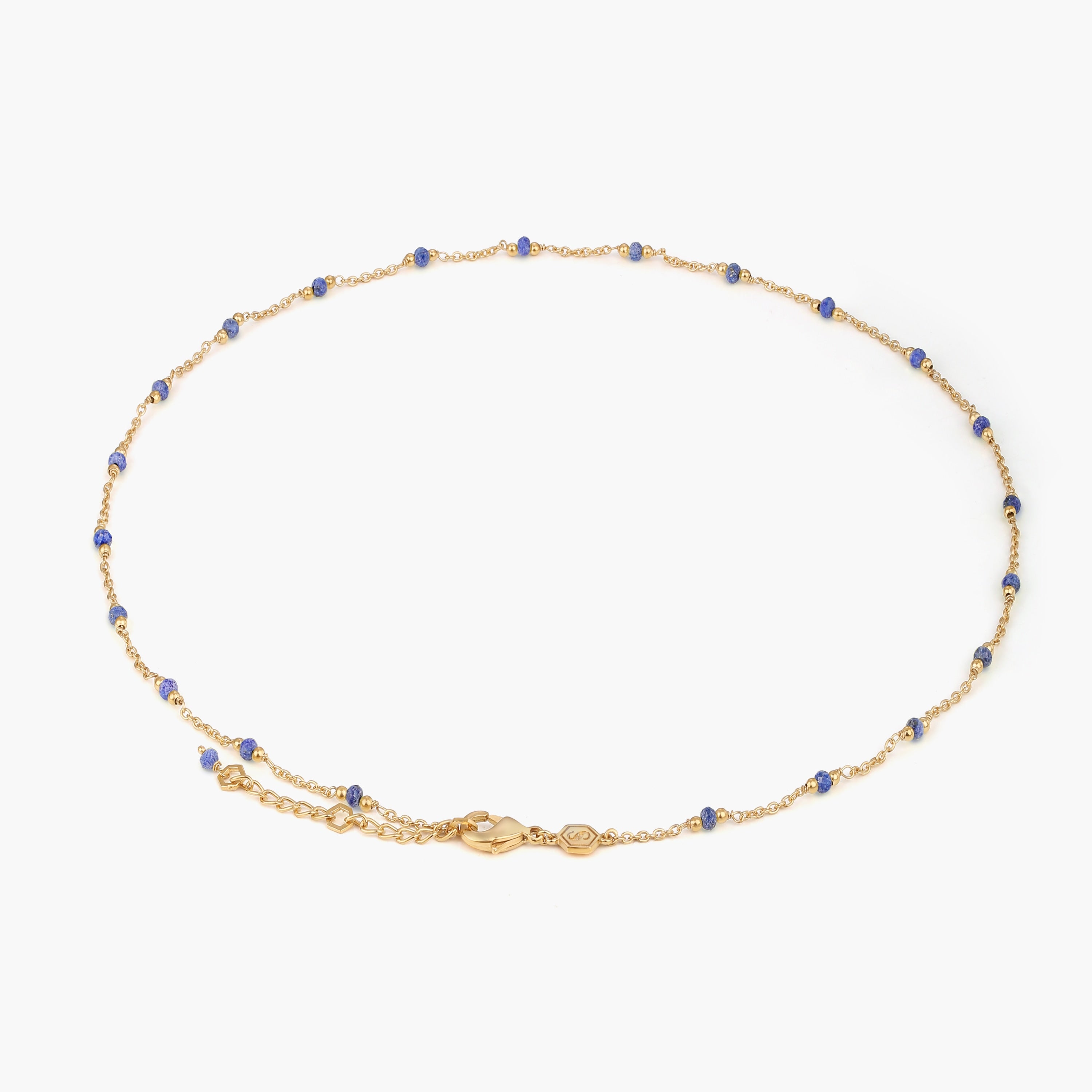 Collier Elyssa en pierres Lapis-lazuli - SLOYA