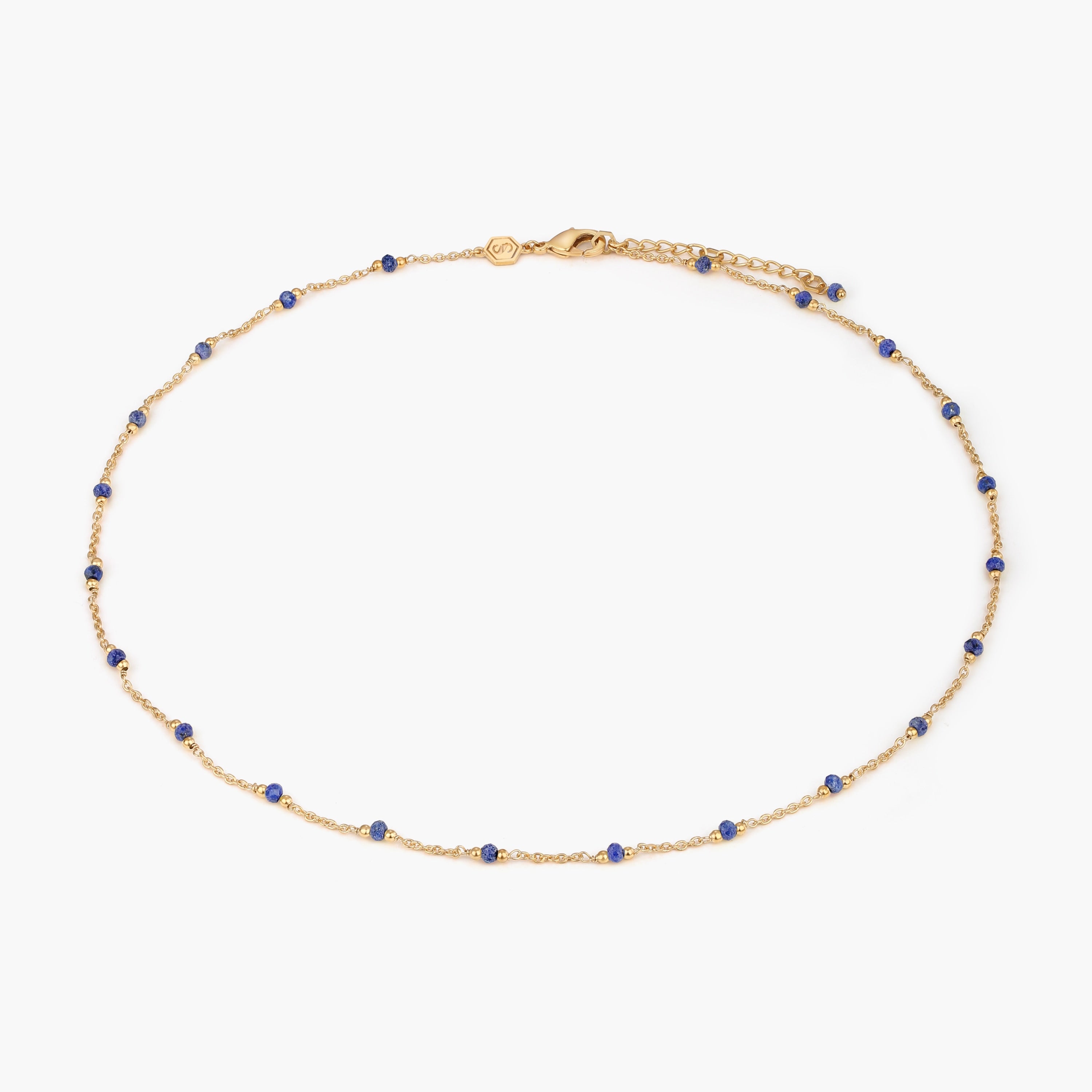 Collier Elyssa en pierres Lapis-lazuli - SLOYA