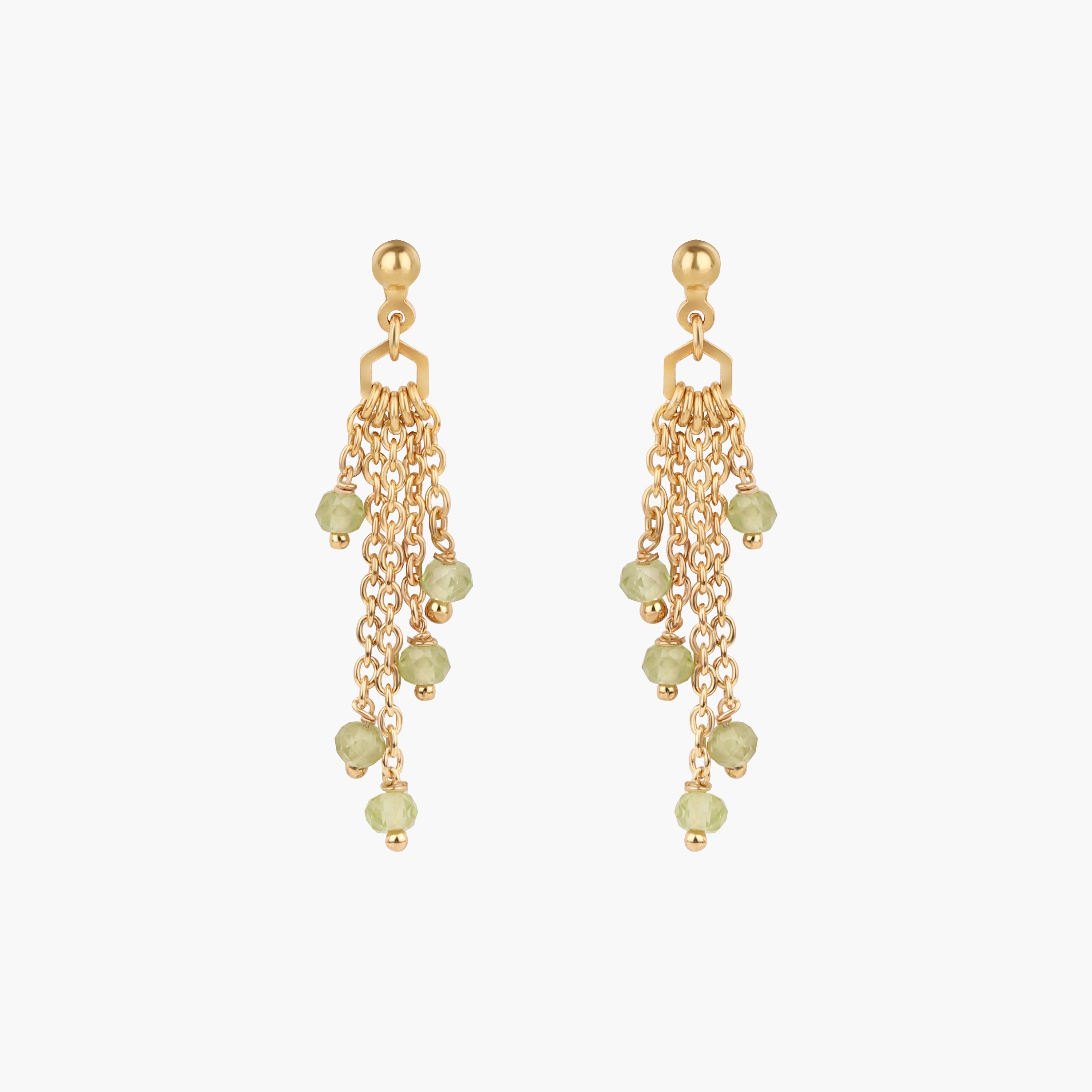 Boucles d'oreilles Elyssa en pierres Péridot - SLOYA