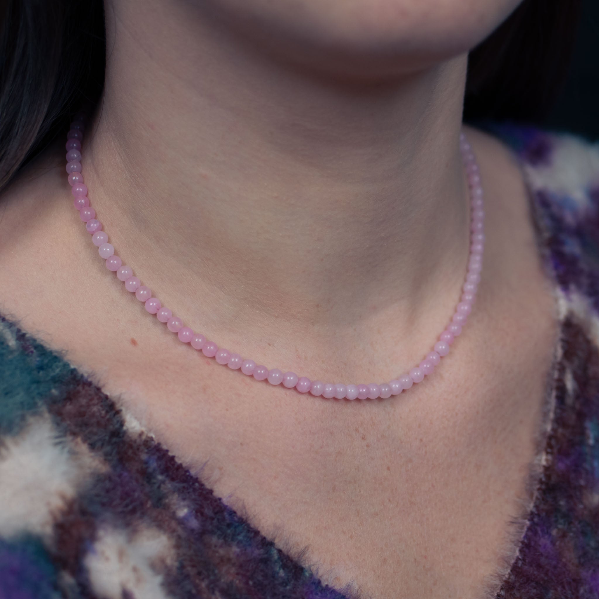 Collier, bracelet et boucles d'oreilles Serena en pierres Quartz Rose - SLOYA