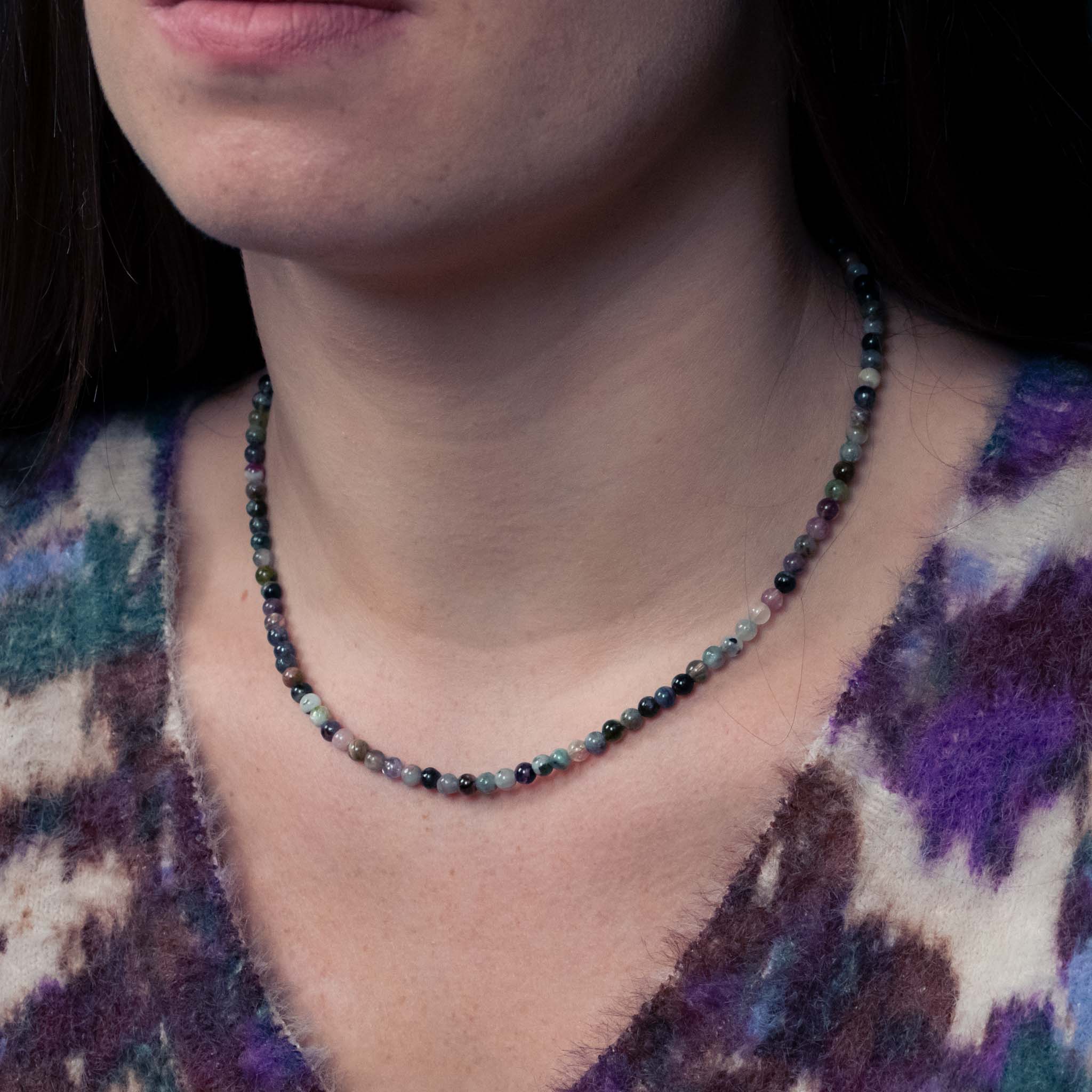 Collier, bracelet et boucles d'oreilles Serena en pierres Tourmaline - SLOYA