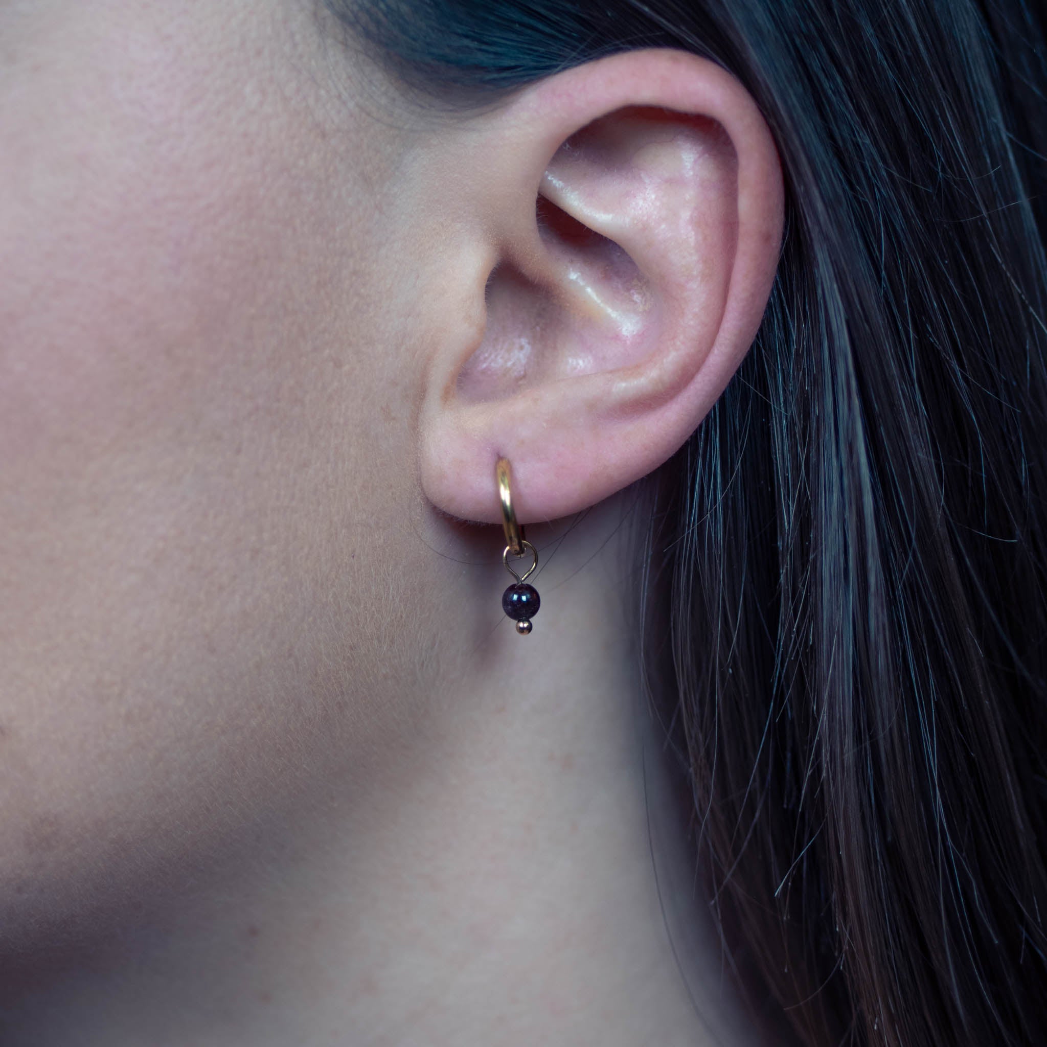 Boucles d'oreilles Serena en pierres Grenat - SLOYA