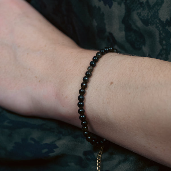 Bracelet Serena en pierres Obsidienne - SLOYA