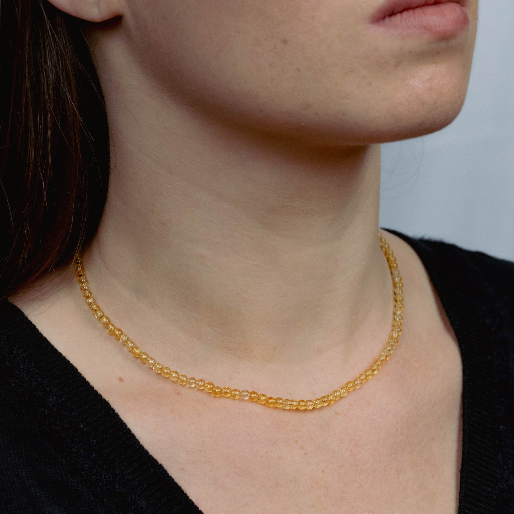 Collier, bracelet et boucles d'oreilles Serena en pierres Citrine - SLOYA
