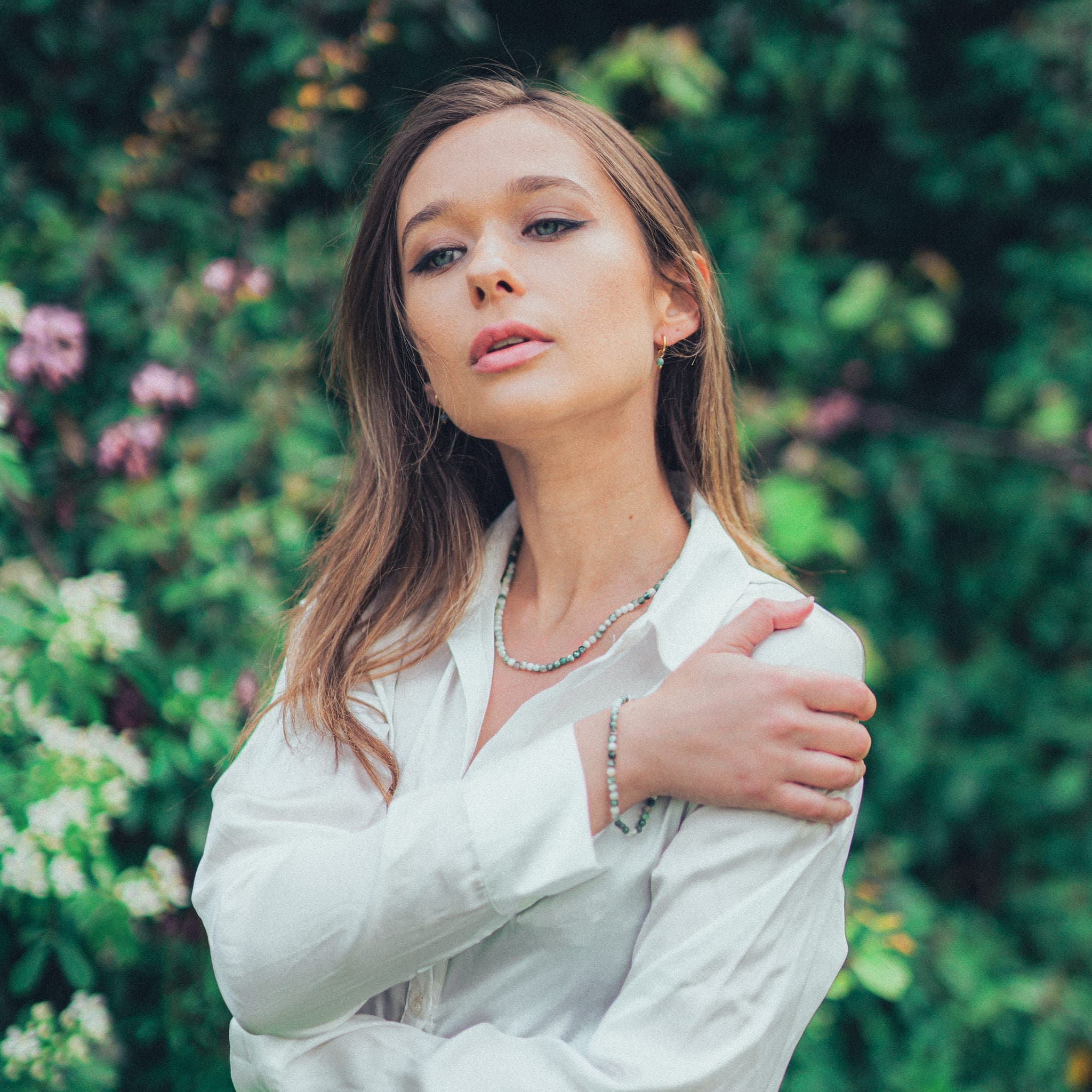 Collier Serena en pierres Agate Arbre - SLOYA