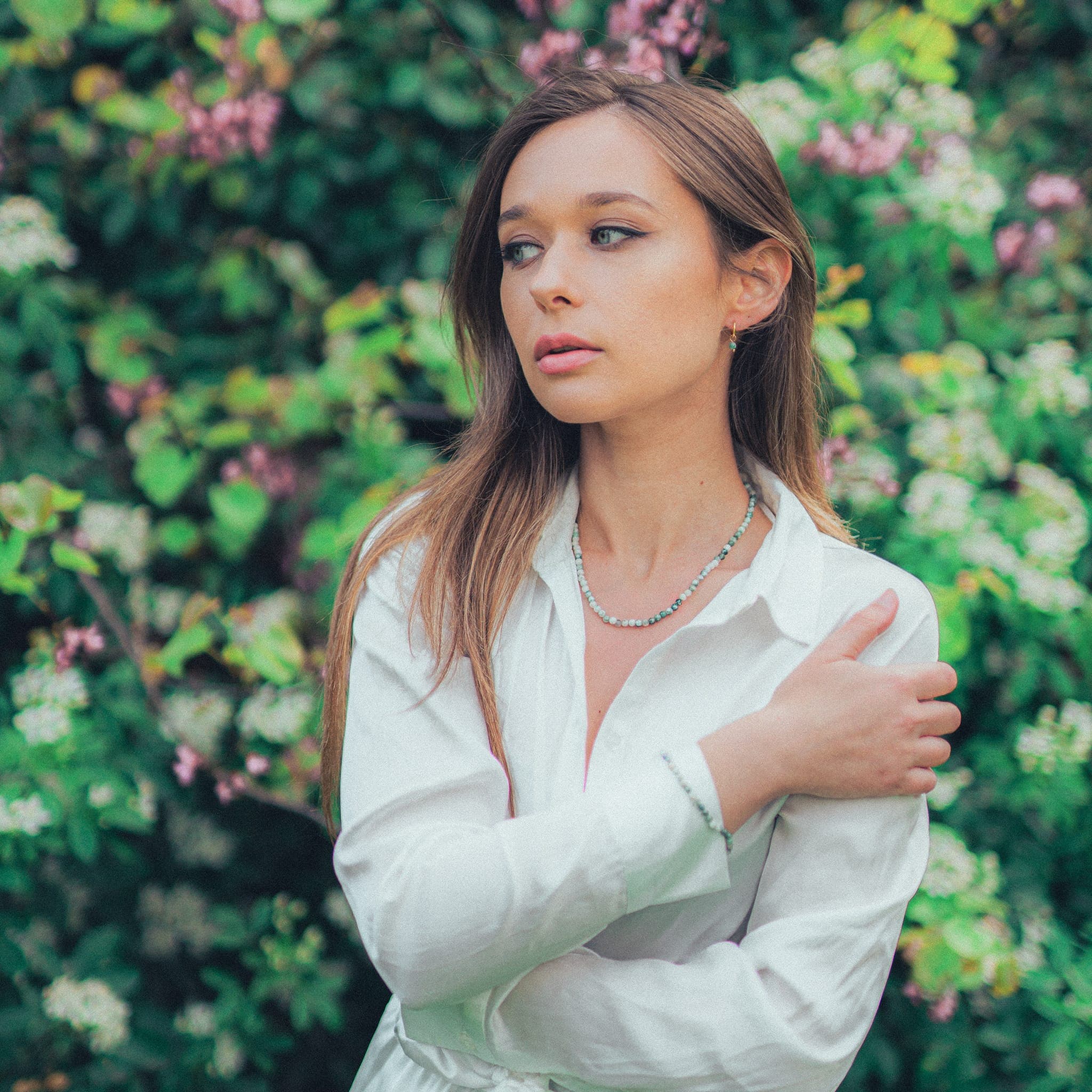 Collier Serena en pierres Agate Arbre - SLOYA