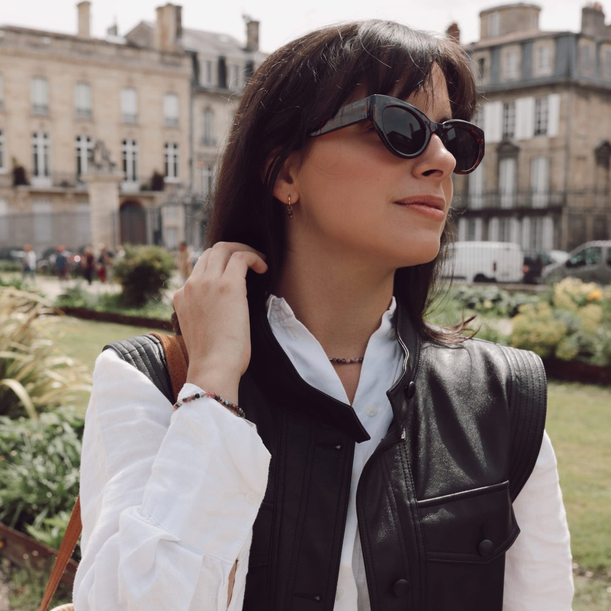 Collier, bracelet et boucles d'oreilles Serena en pierres Tourmaline - SLOYA
