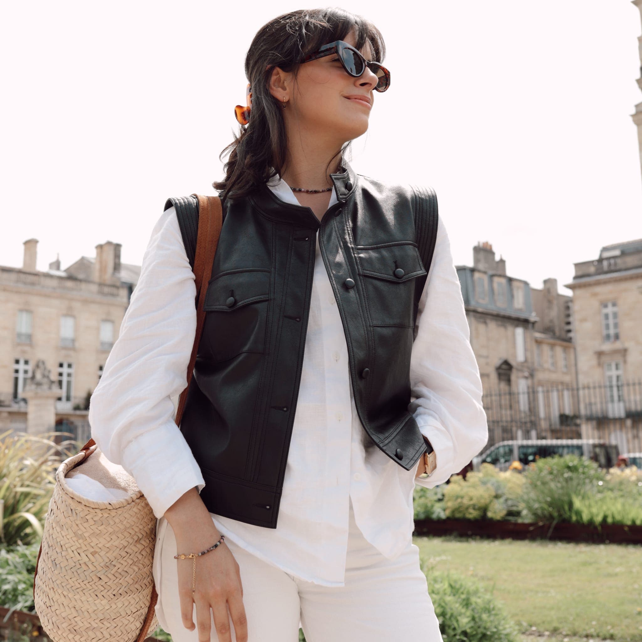 Collier, bracelet et boucles d'oreilles Serena en pierres Tourmaline - SLOYA