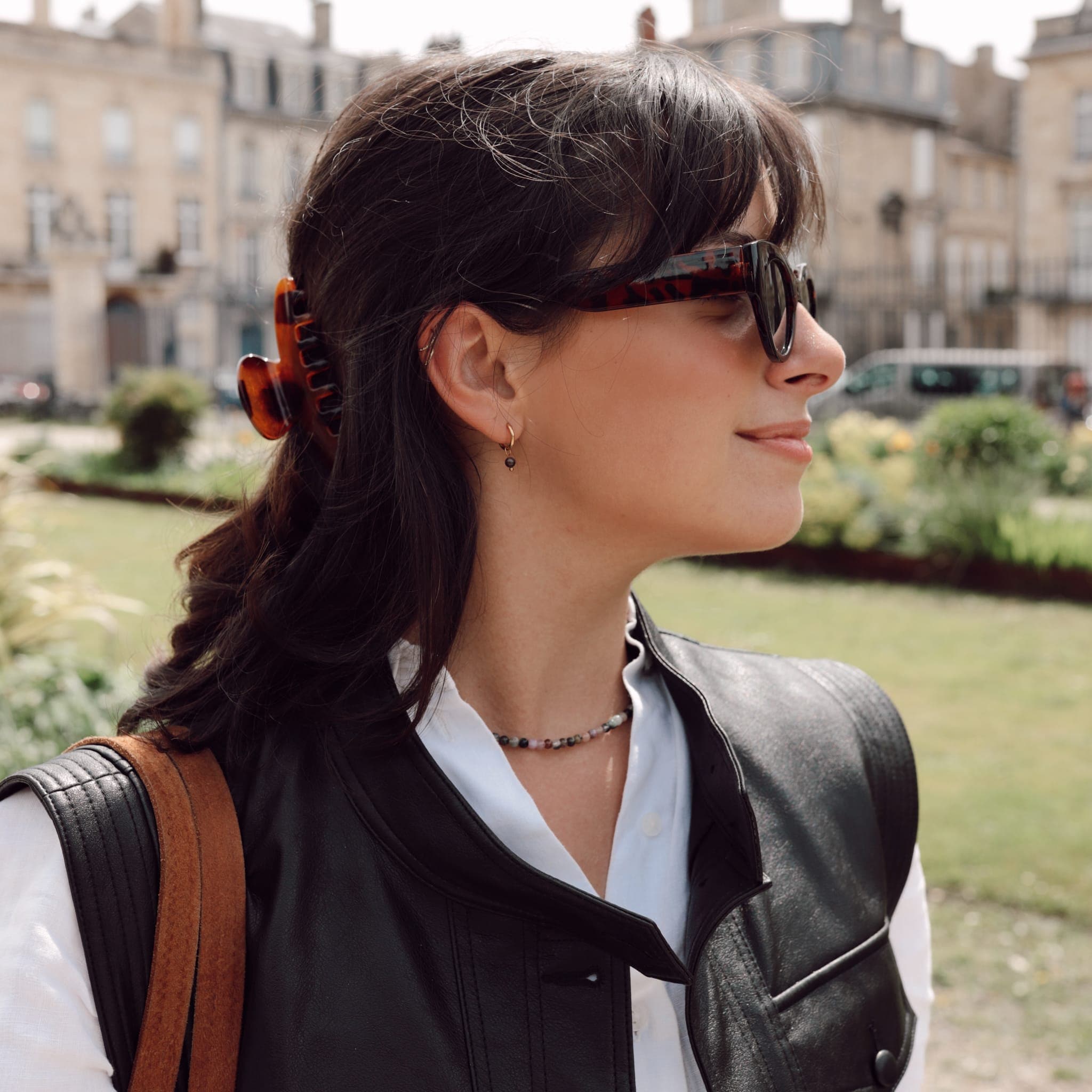 Collier, bracelet et boucles d'oreilles Serena en pierres Tourmaline - SLOYA