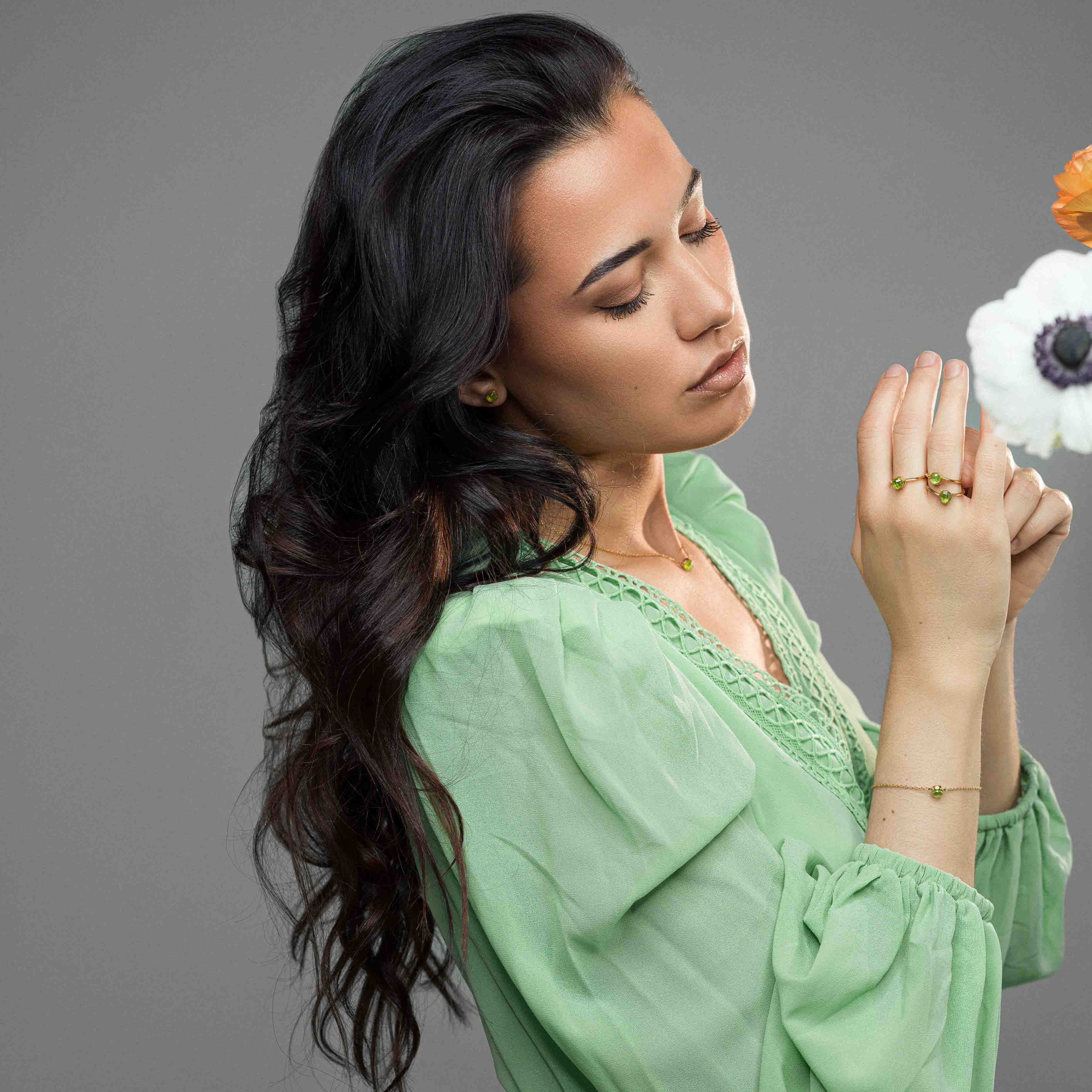 Bague Aurora en pierre Péridot - SLOYA