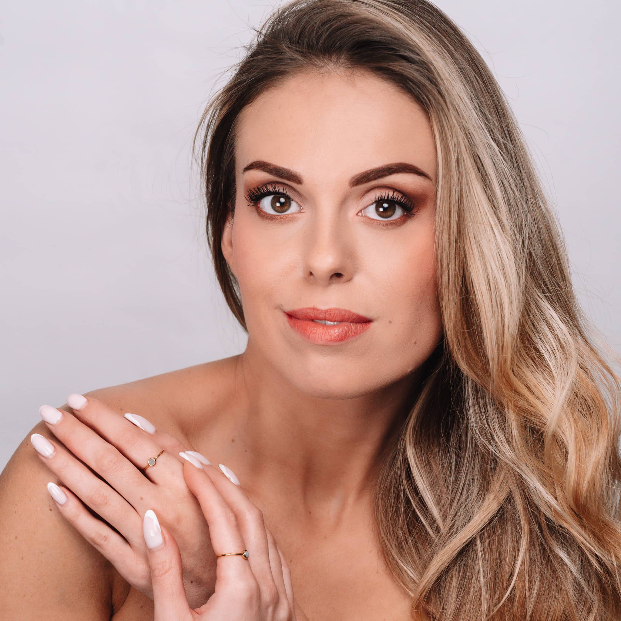 Bague Gemia en pierre Aigue-marine plaqué or - SLOYA