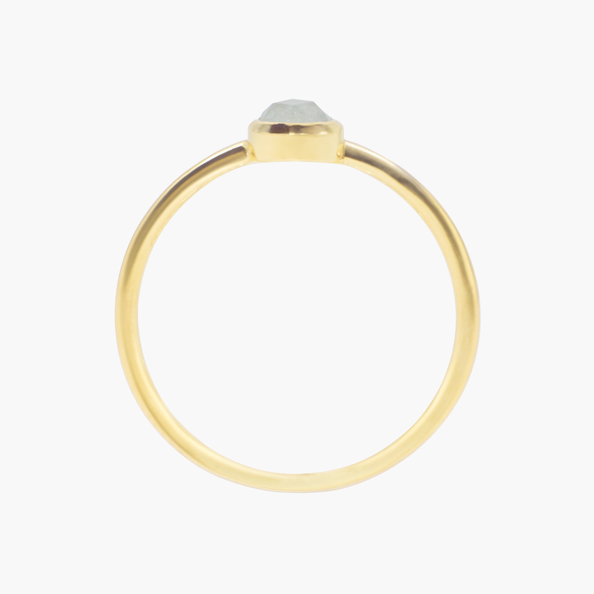 Bague Gemia en pierre Aigue-marine plaqué or - SLOYA