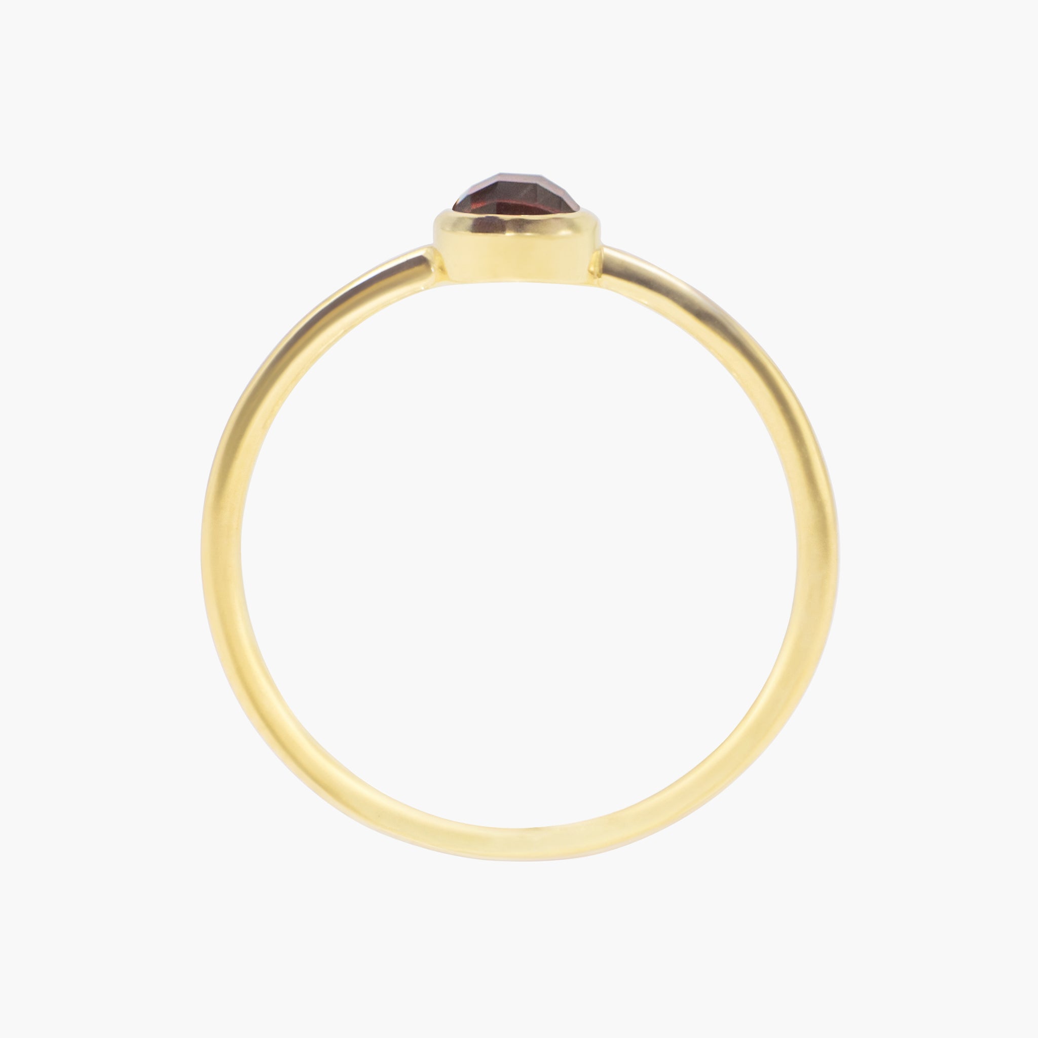 Bague Gemia en pierre Grenat plaqué or - SLOYA