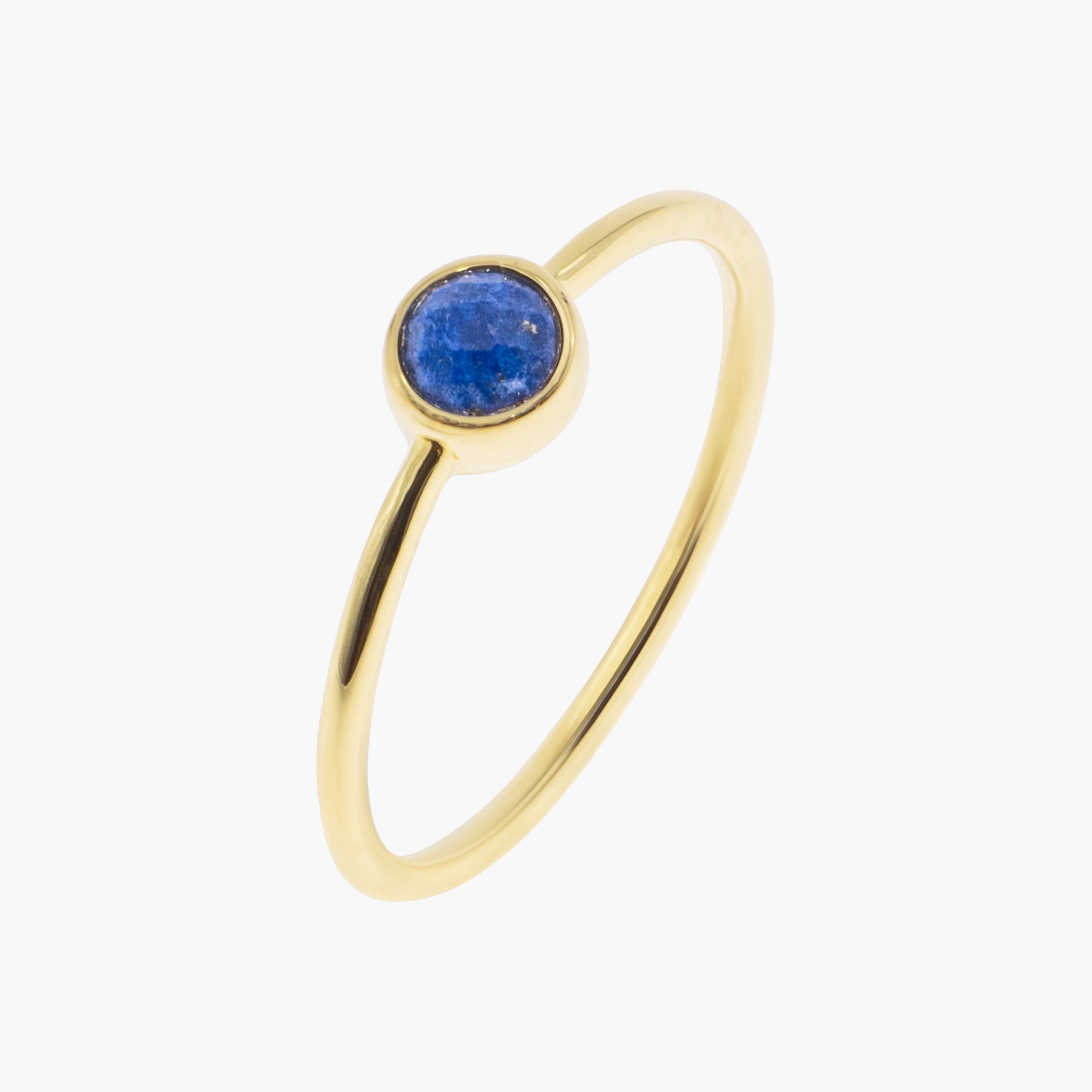 Bague Gemia en pierre Lapis-lazuli plaqué or - SLOYA