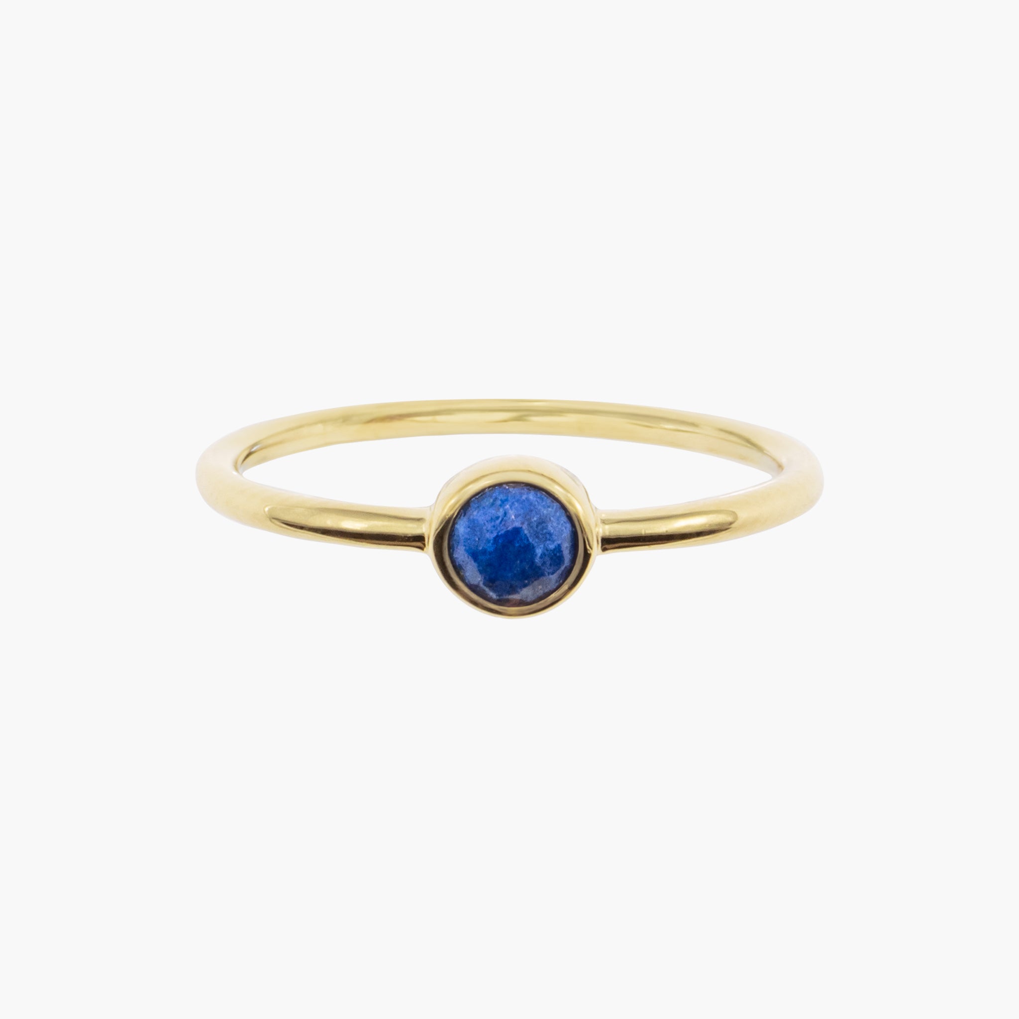 Bague Gemia en pierre Lapis-lazuli plaqué or - SLOYA