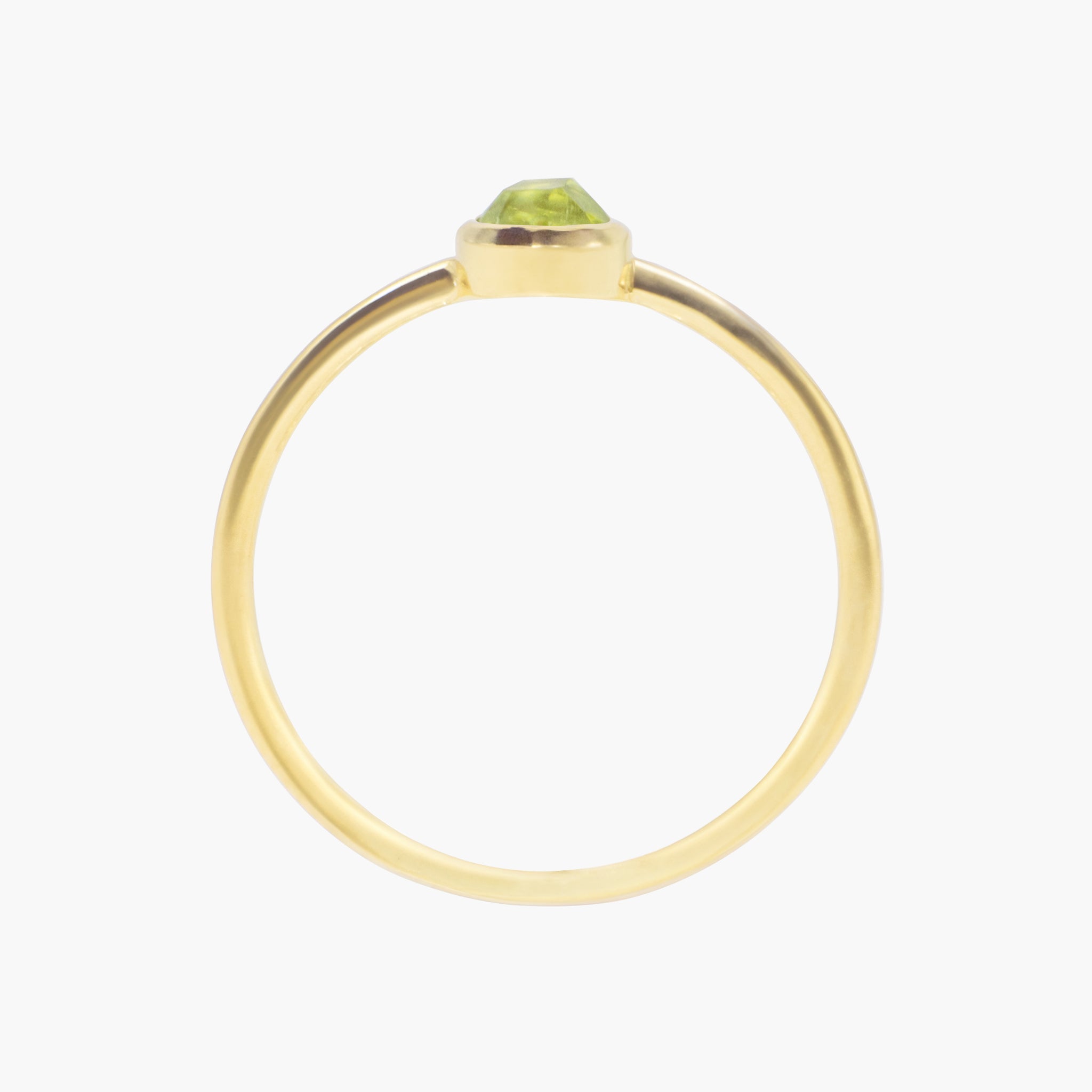 Bague Gemia en pierre Péridot plaqué or - SLOYA