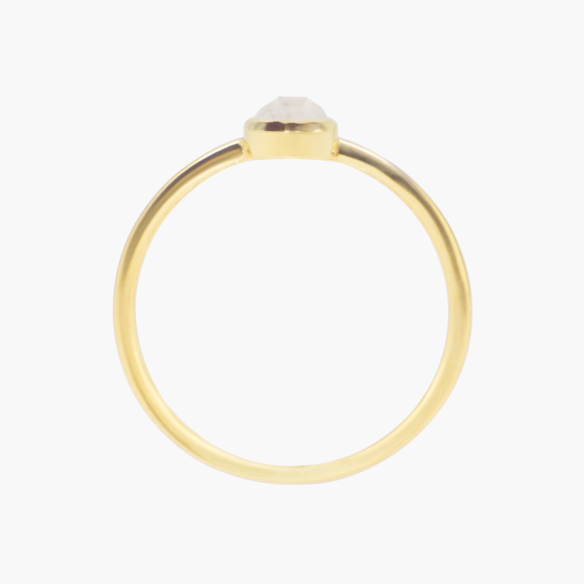 Bague Gemia en pierre de Lune plaqué or - SLOYA