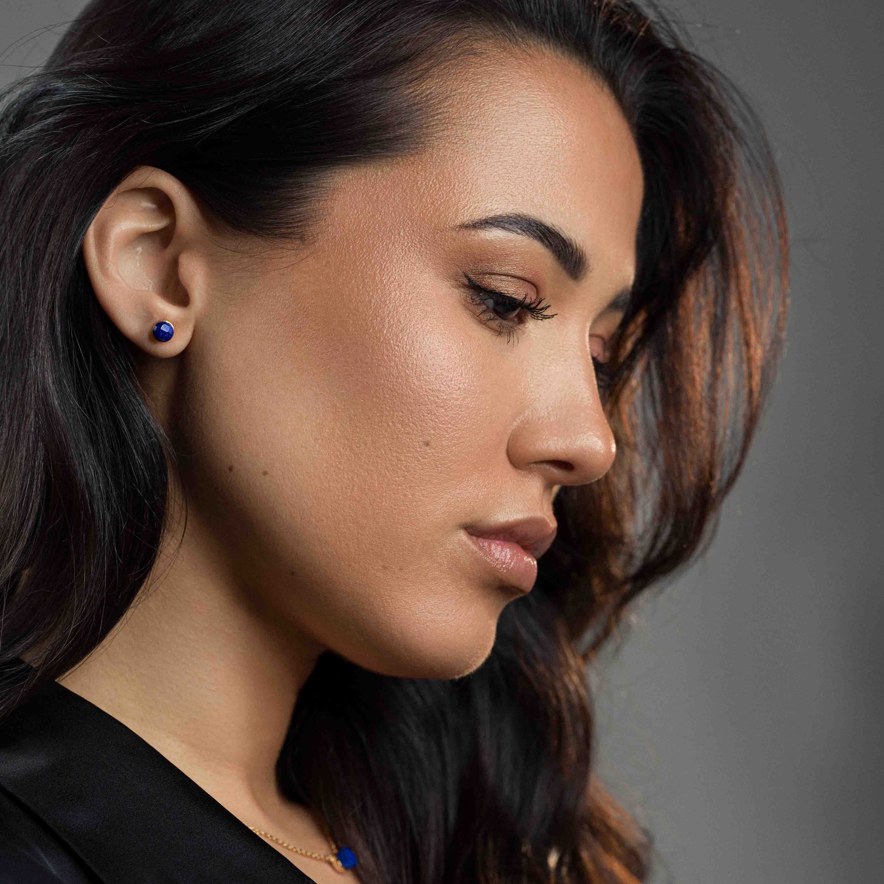 Boucles d'oreilles Aurora en pierres Lapis-lazuli - SLOYA