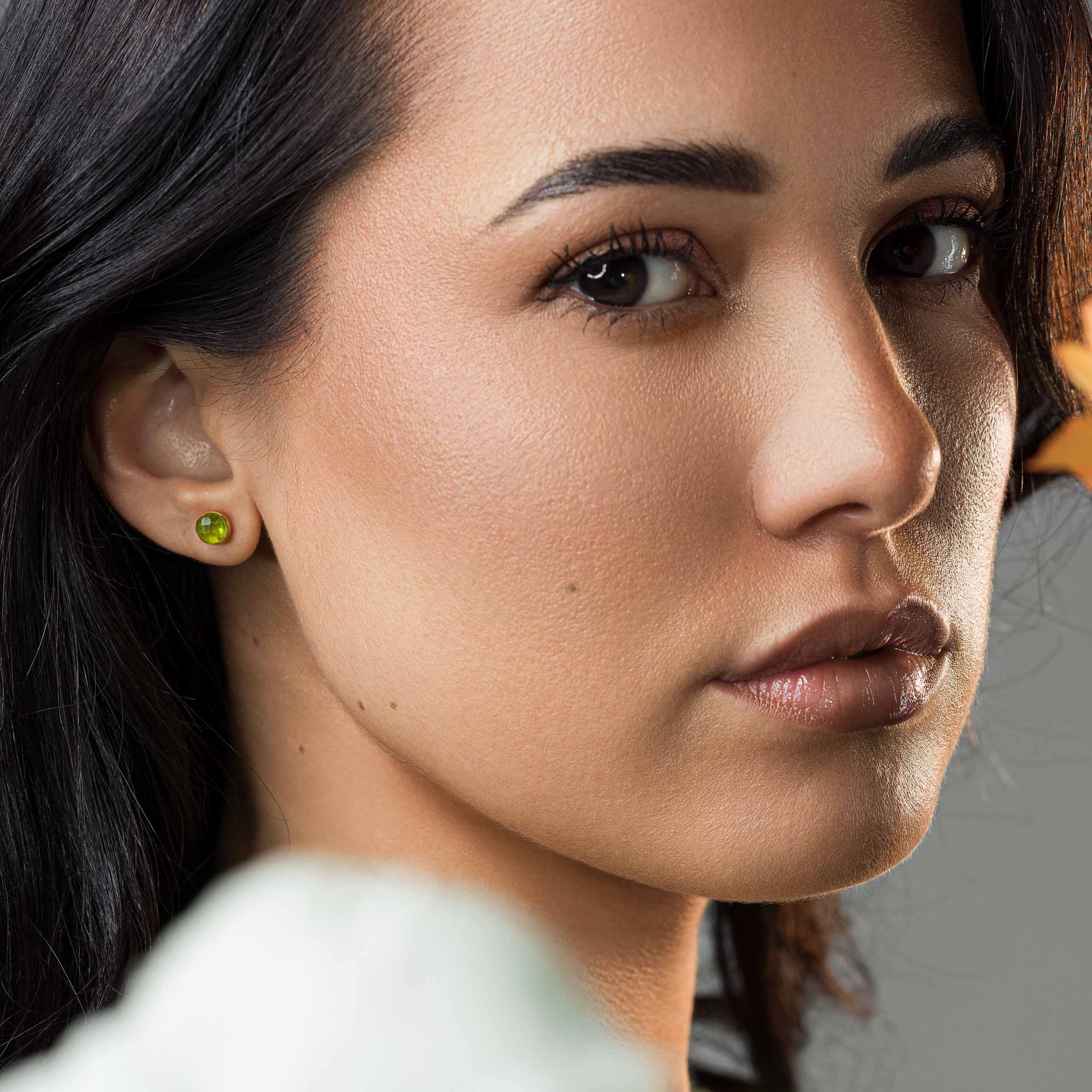 Boucles d'oreilles Aurora en pierres Péridot - SLOYA