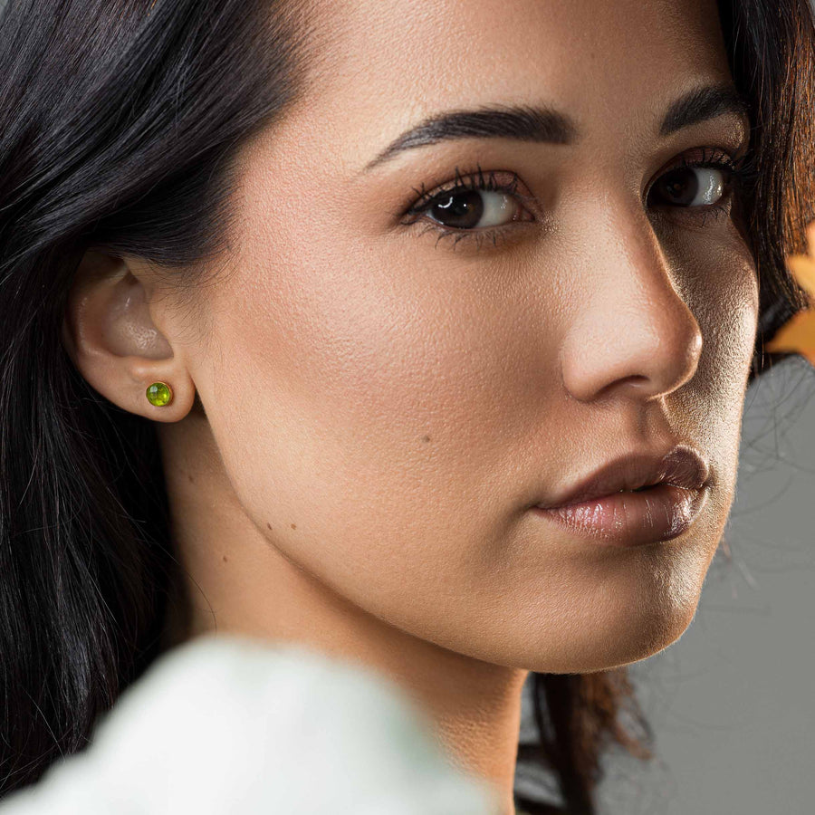 Boucles d'oreilles Aurora en pierres Péridot - SLOYA