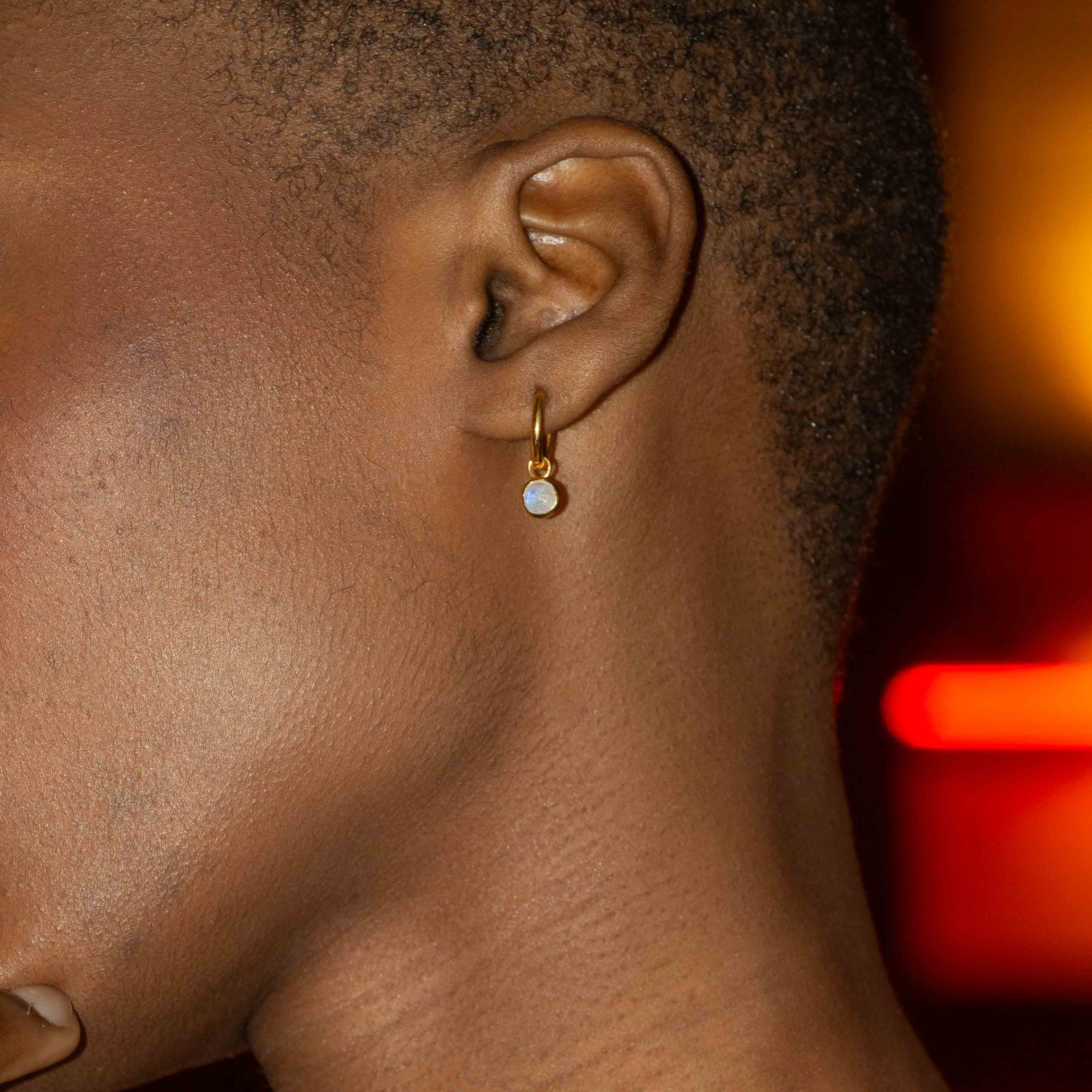 Boucles d'oreilles Gemia en Pierres de lune - SLOYA