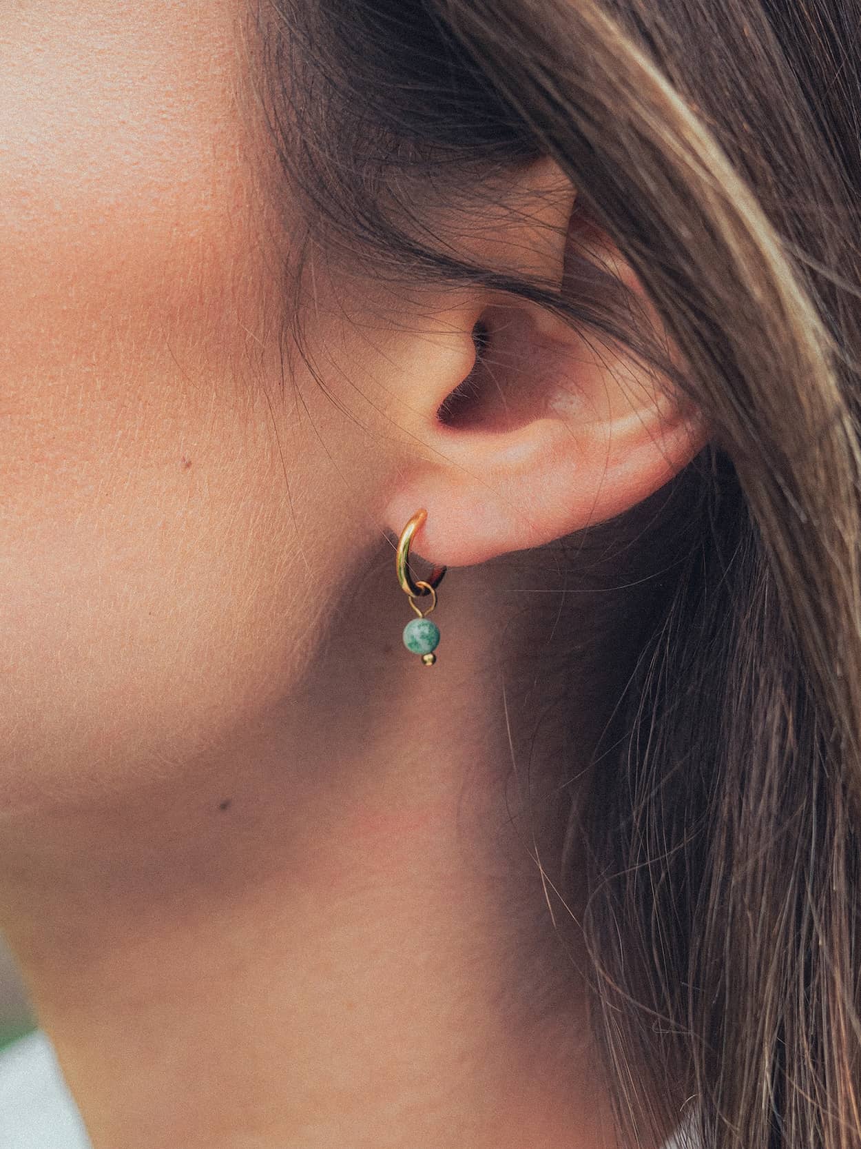 boucles d'oreilles sloya pierres naturelles