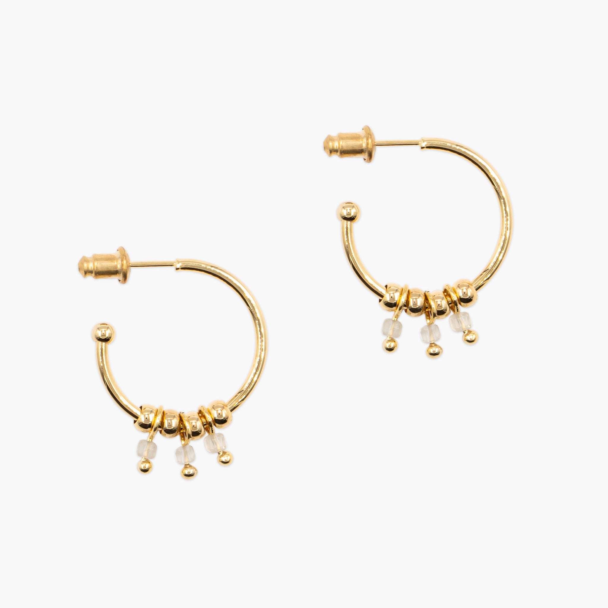 Boucles d'oreilles Karia en pierres Citrine - SLOYA