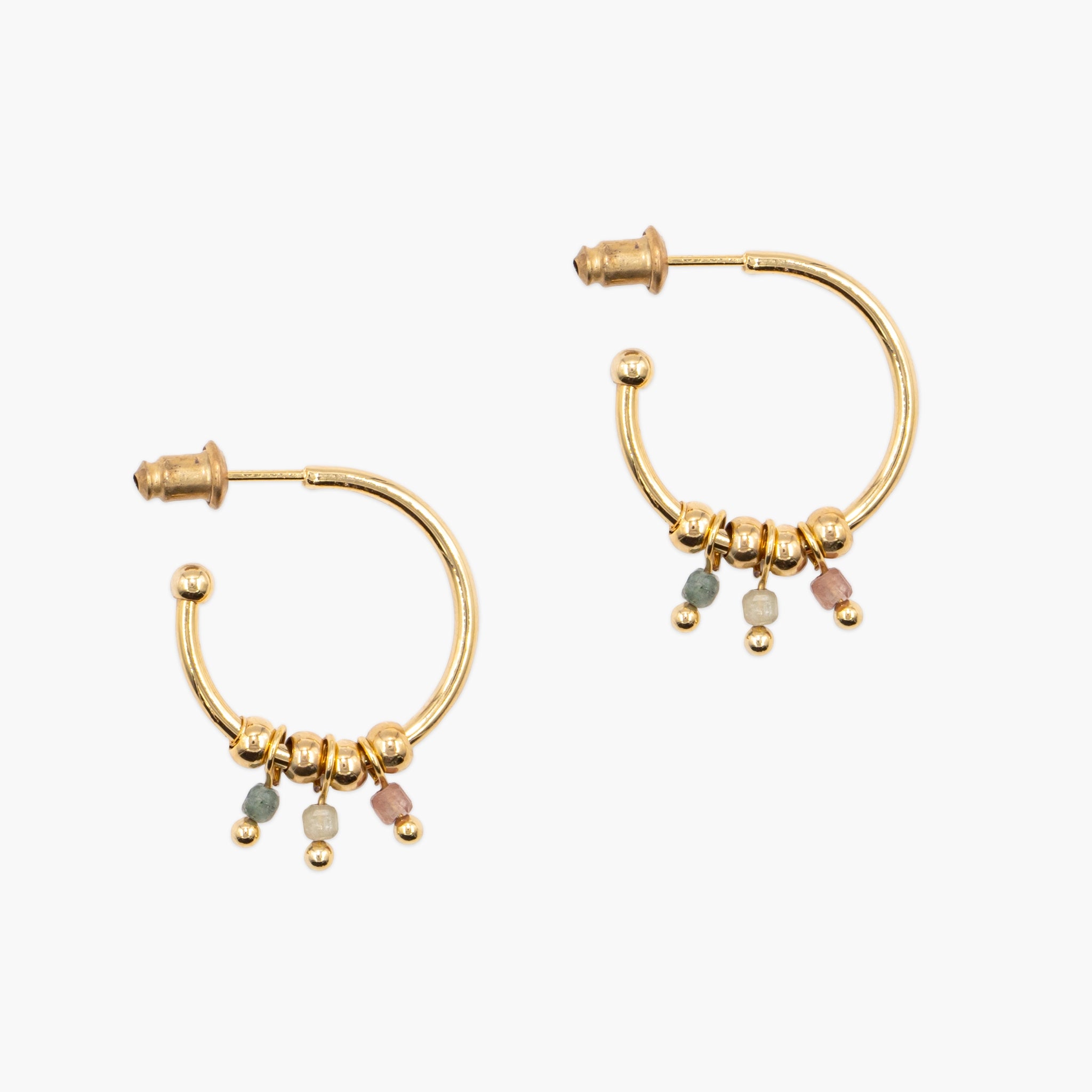 Boucles d'oreilles Karia en pierres Tourmaline - SLOYA