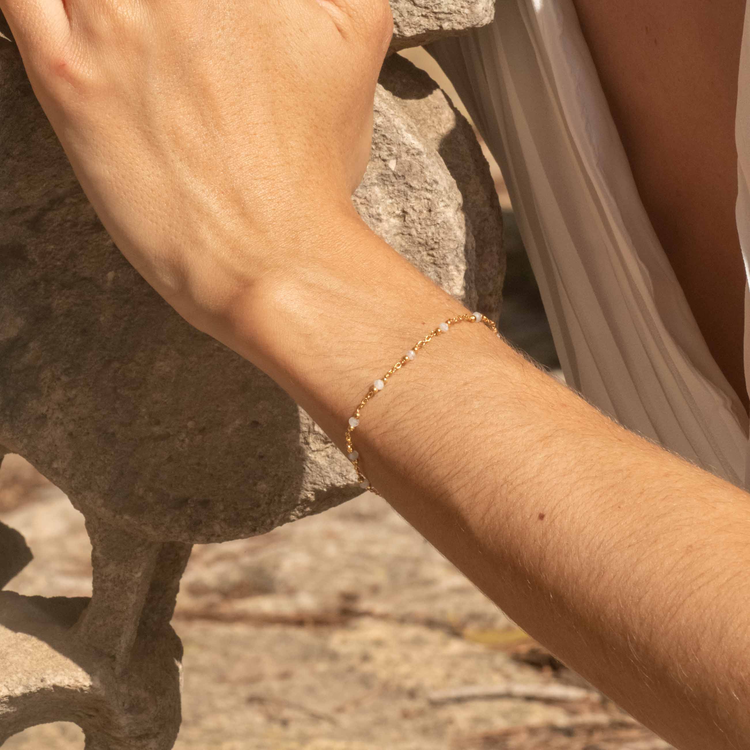 Bracelet Elyssa en Pierres de Lune - SLOYA