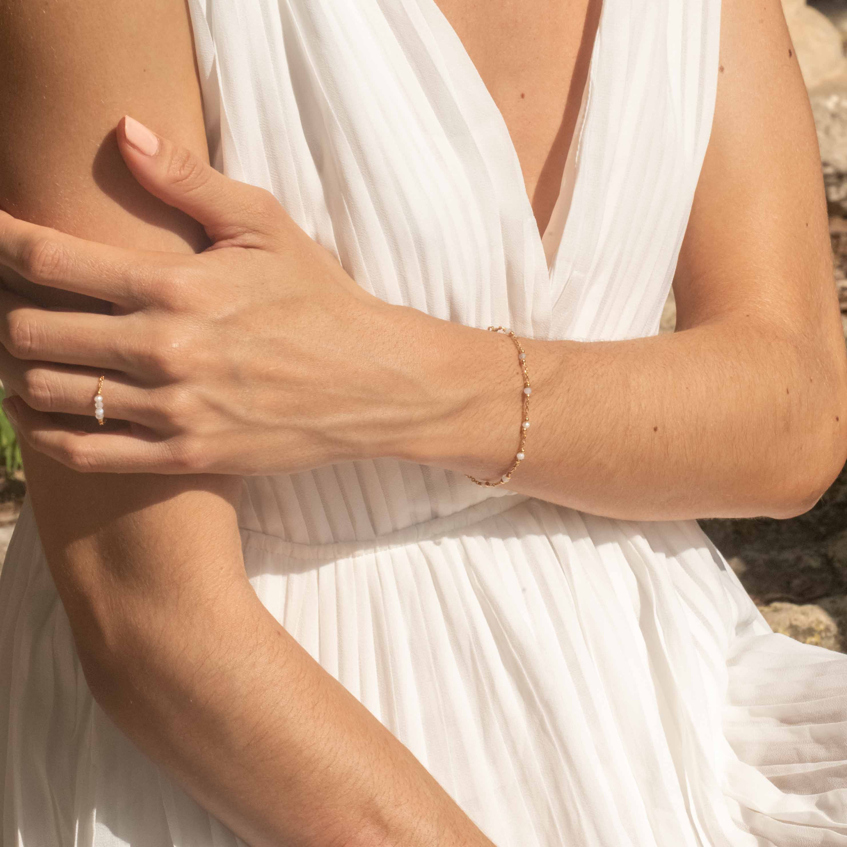 Bracelet Elyssa en Pierres de Lune - SLOYA