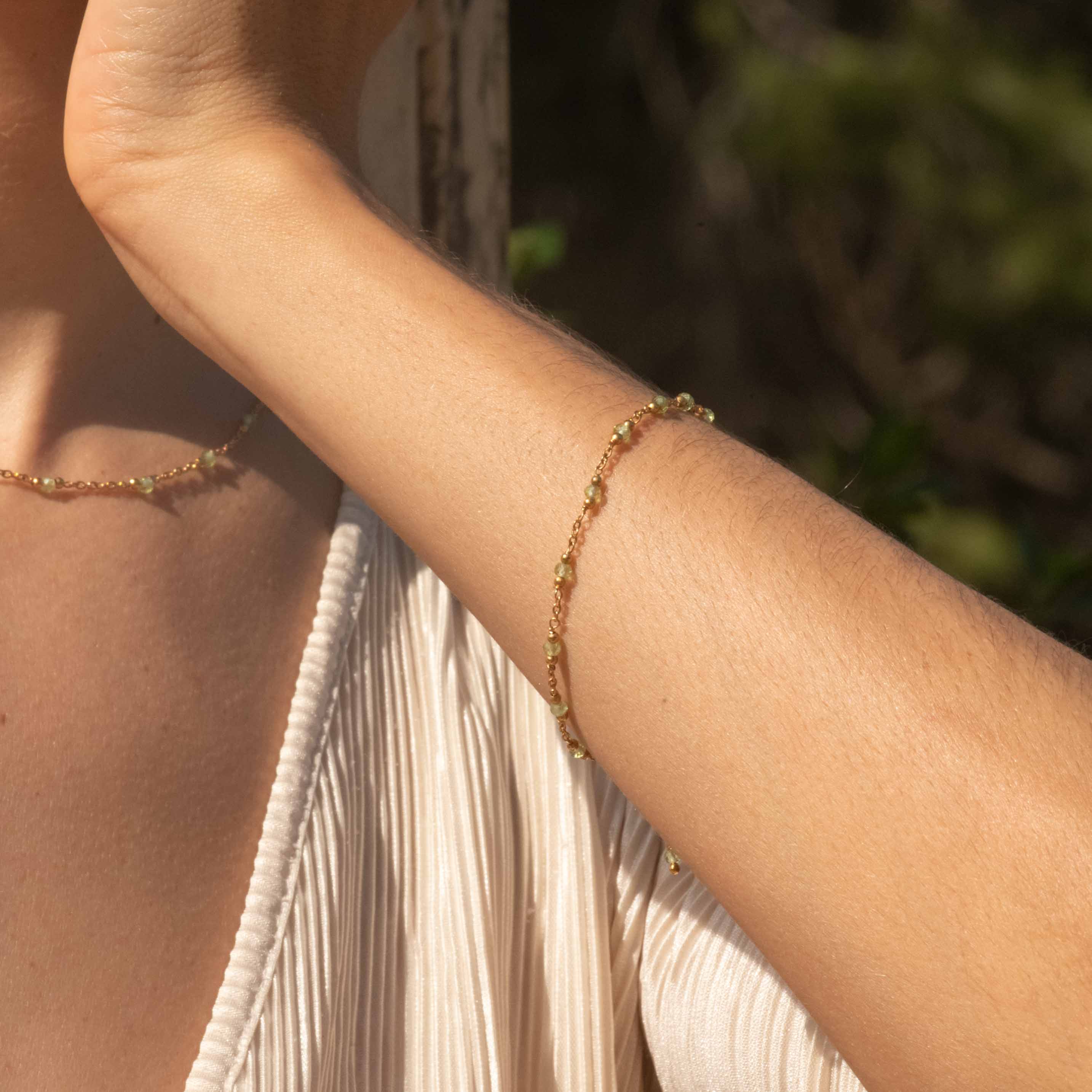 Bracelet Elyssa en pierres Péridot - SLOYA