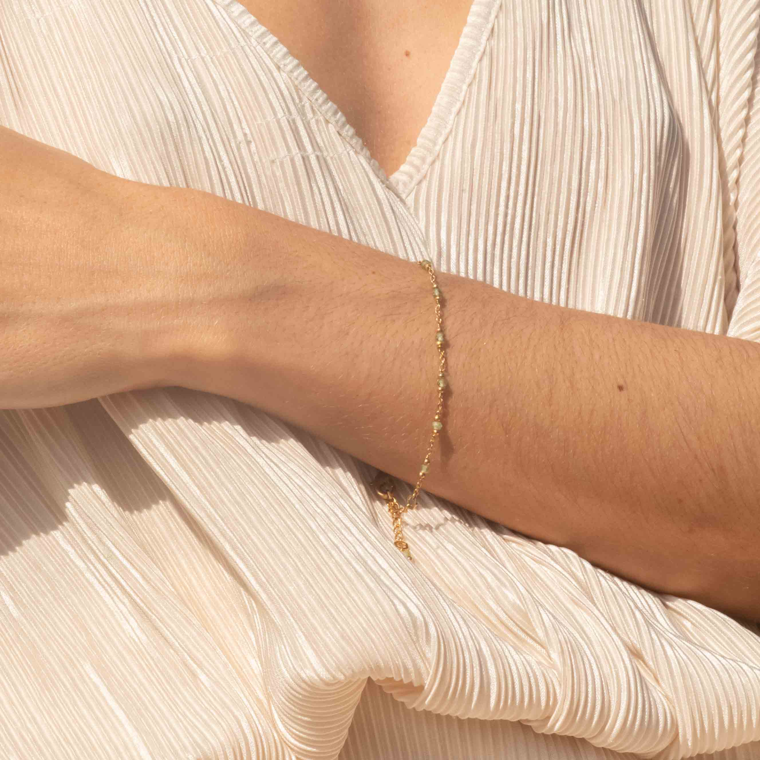 Bracelet Elyssa en pierres Péridot - SLOYA