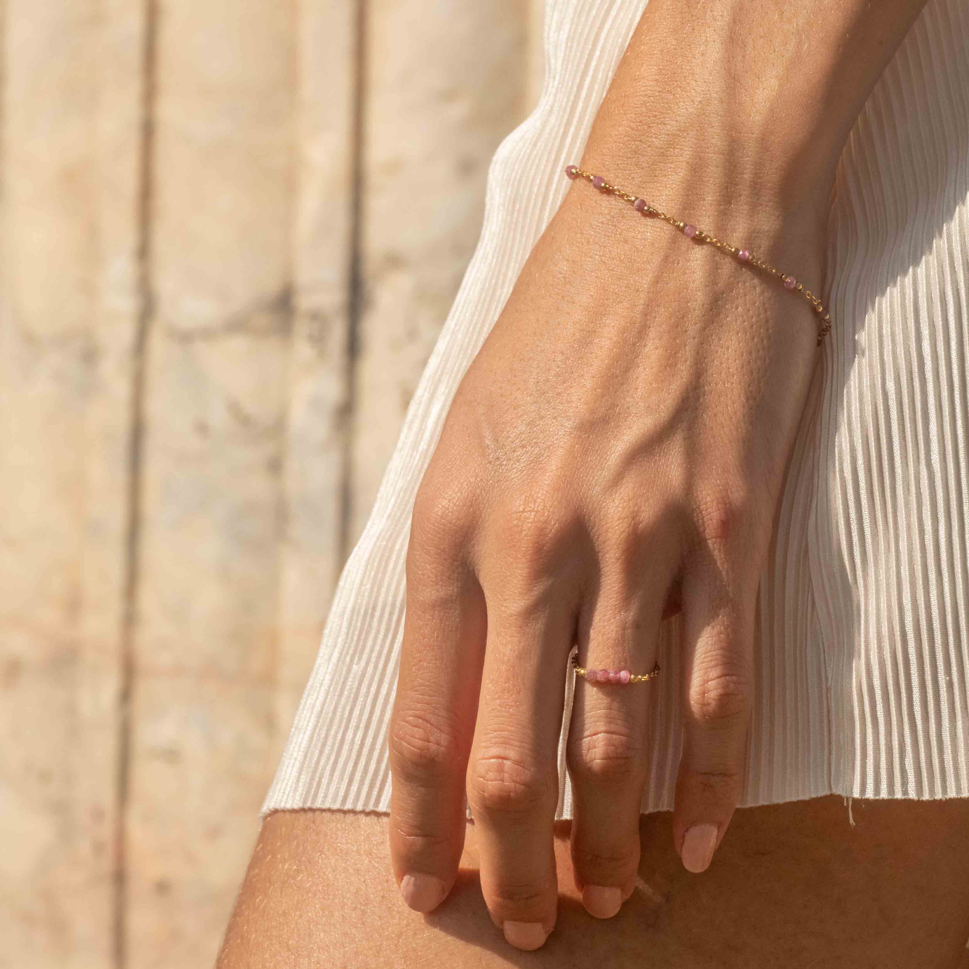 Bracelet Elyssa en pierres Tourmaline - SLOYA