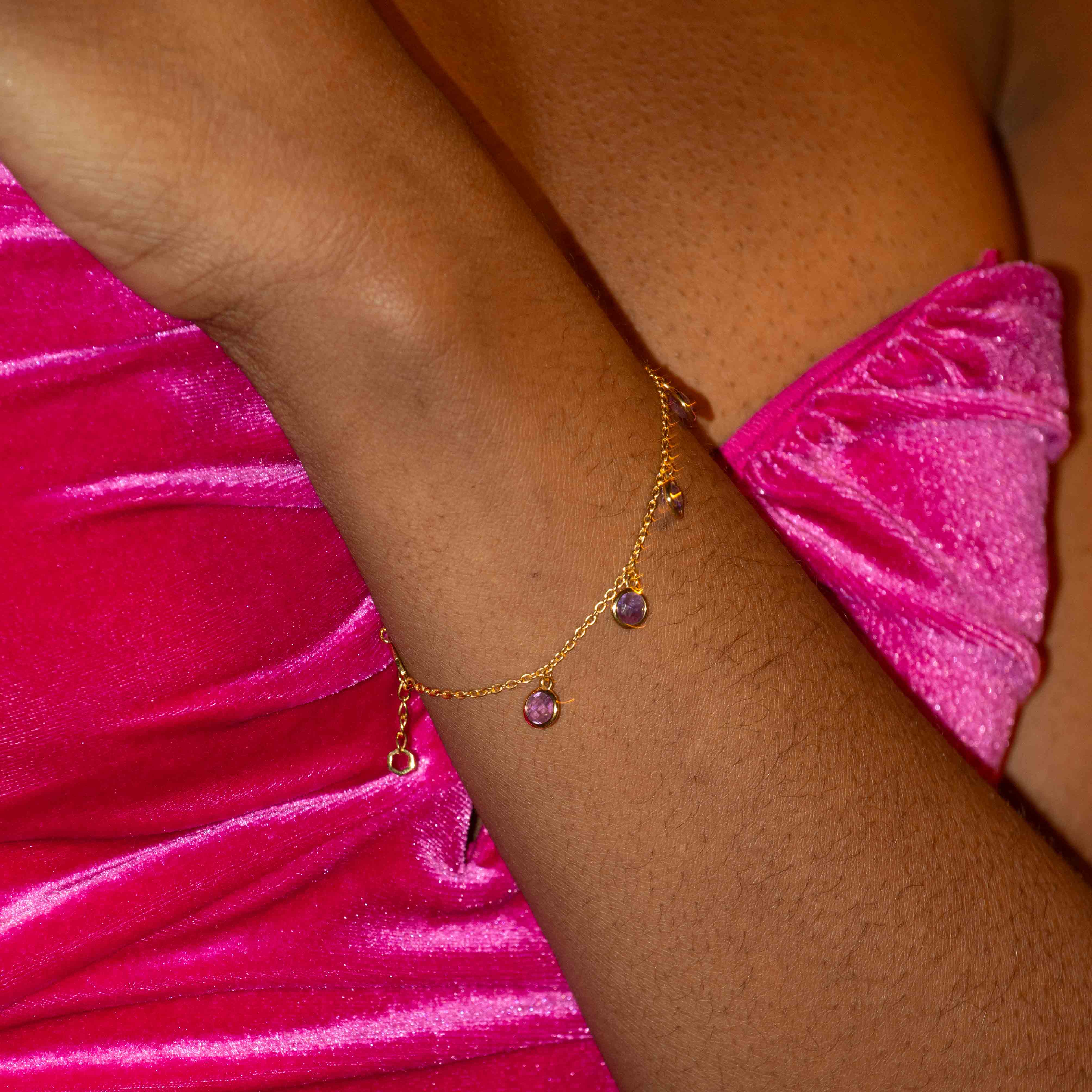 Bracelet Gemia en pierres Améthyste - SLOYA