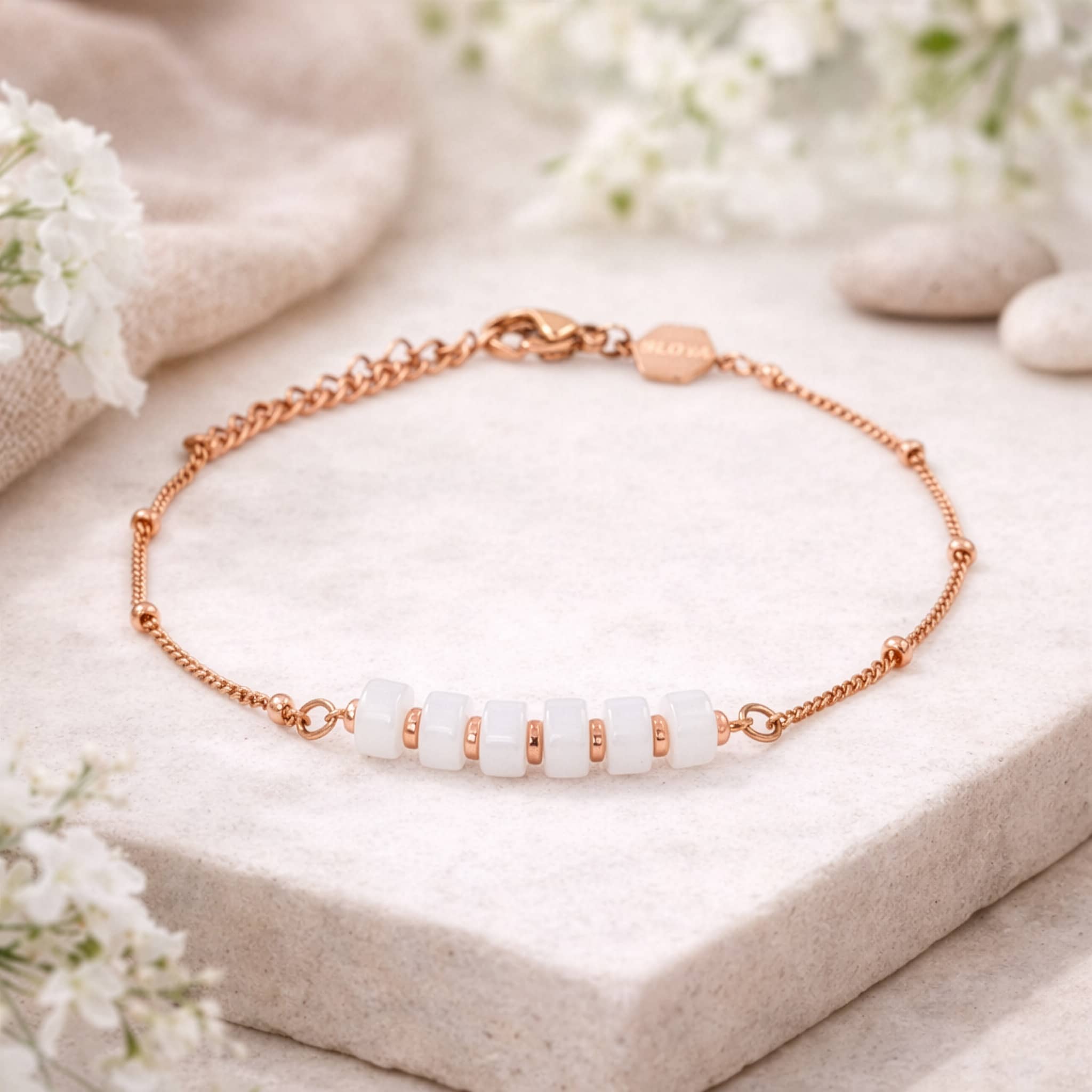 Bracelet PIANA en pierres de Lune - SLOYA