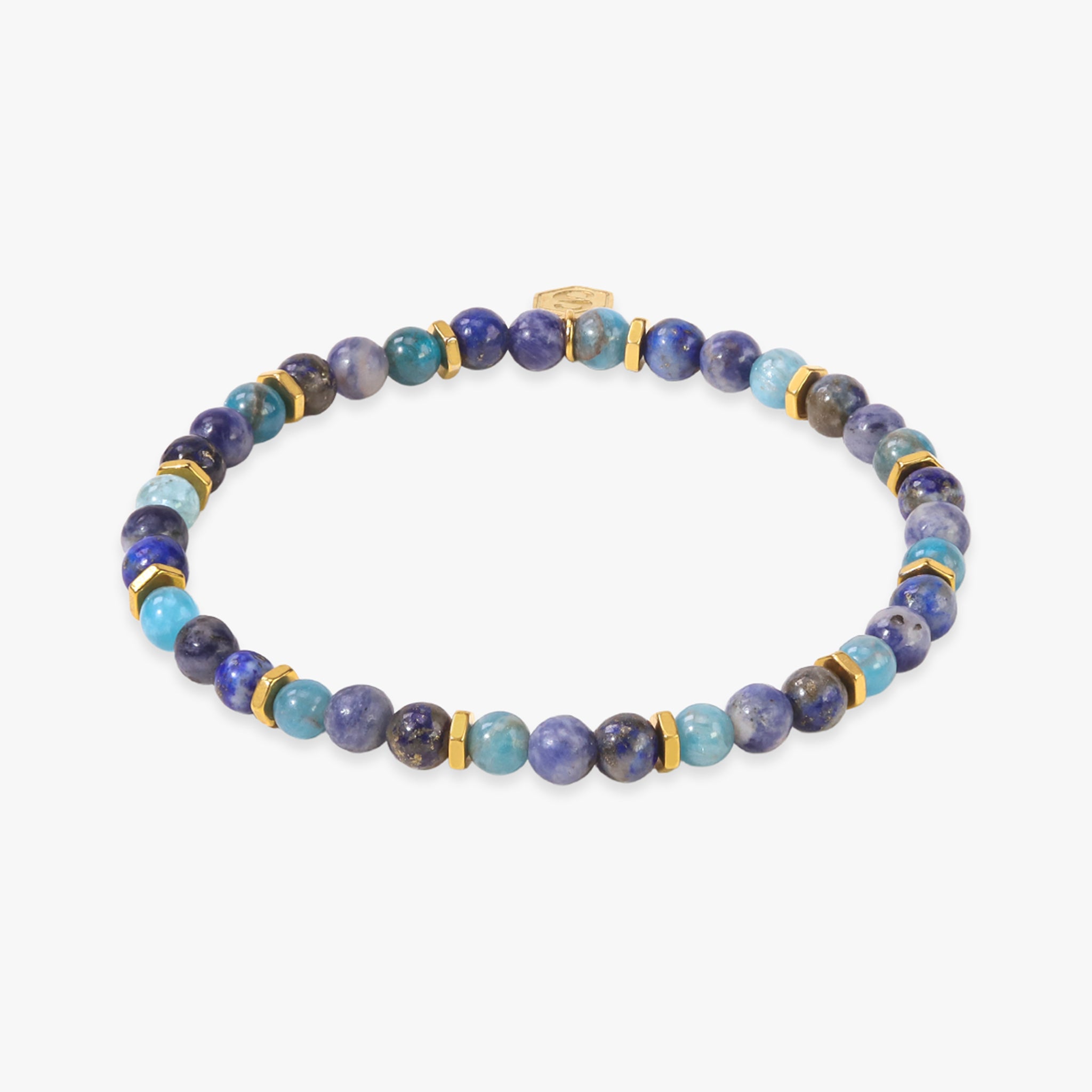 Bracelet Serena en pierres Lapis-lazuli, Sodalite et Apatite - SLOYA