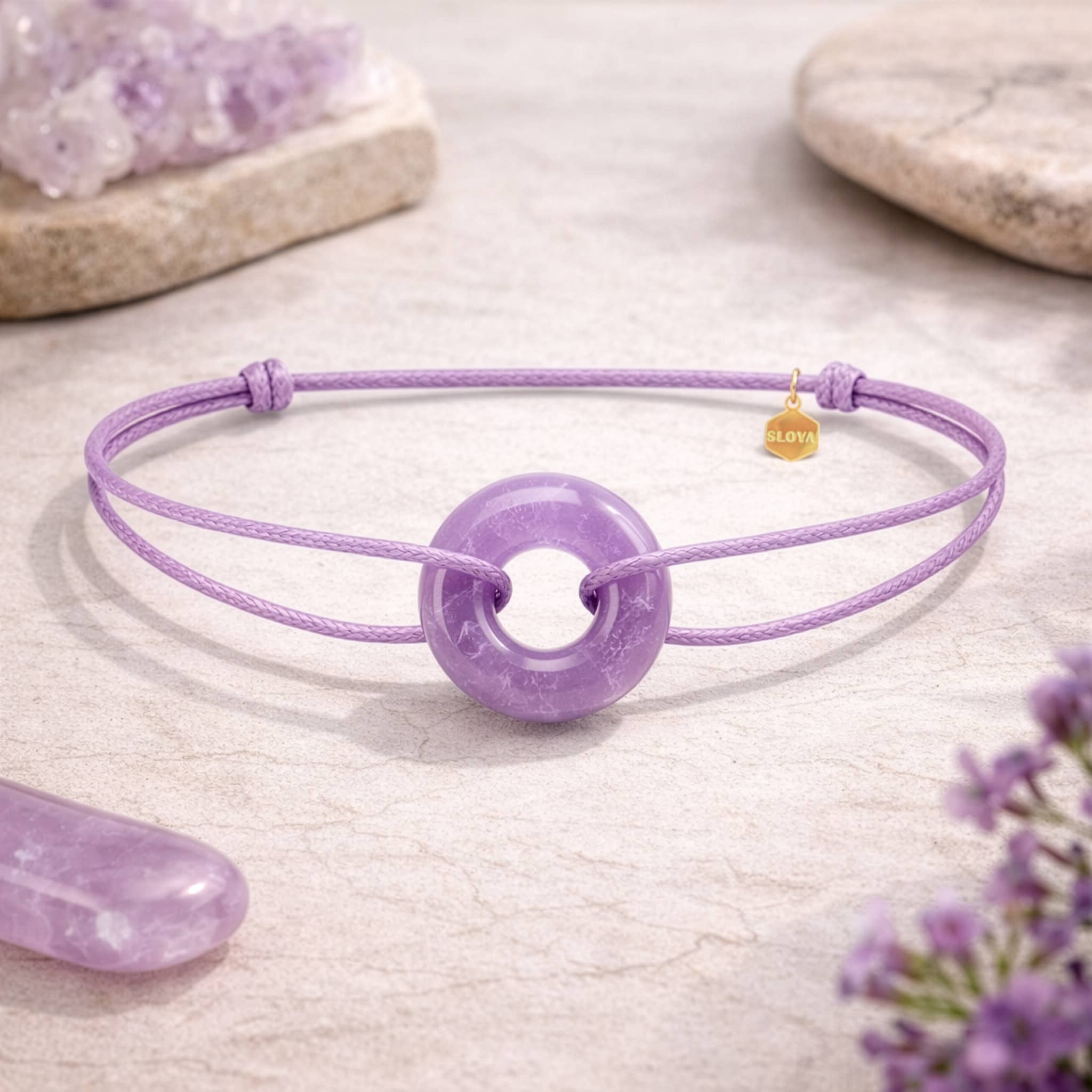 Bracelet Orya en pierre Améthyste - SLOYA