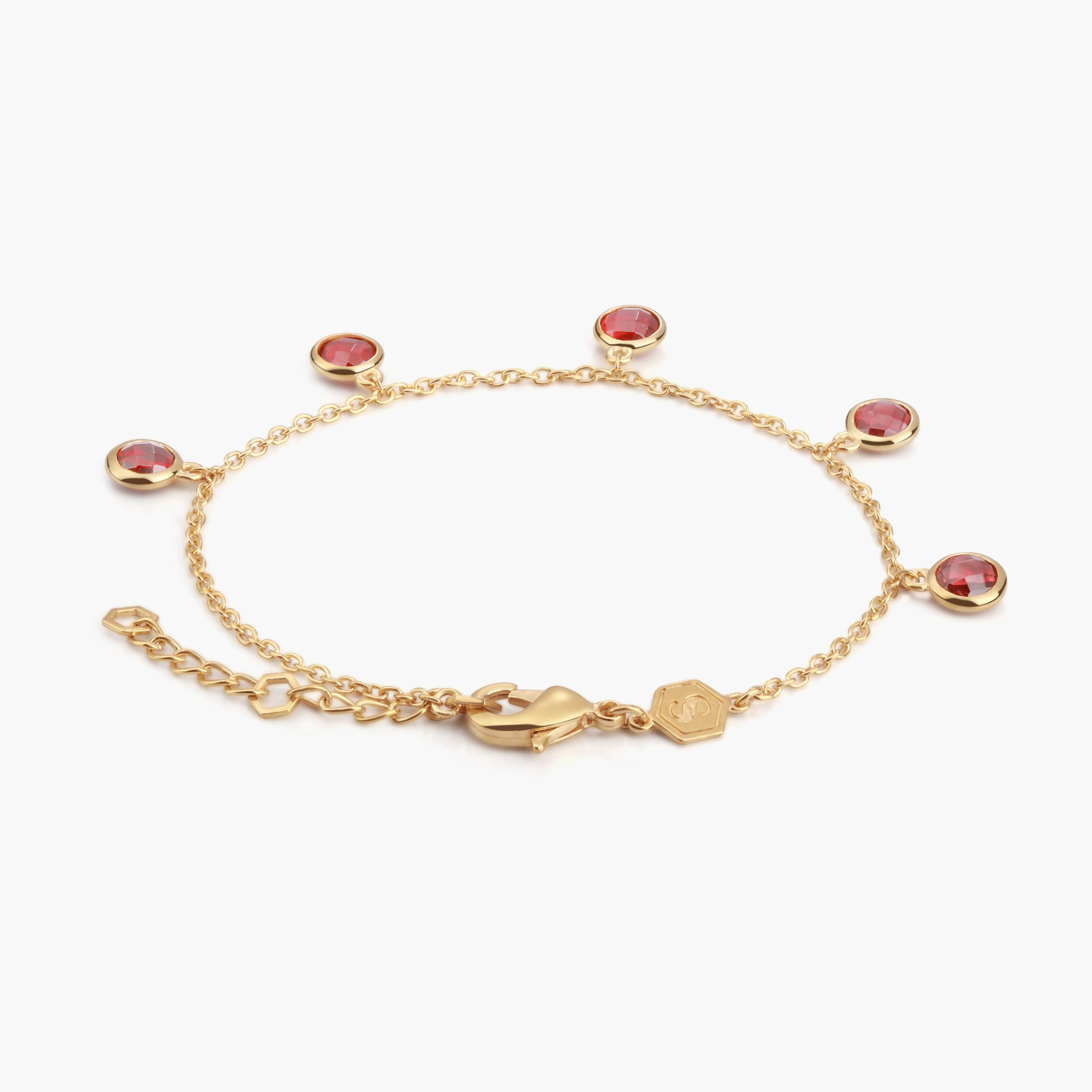 Bracelet Gemia en pierres Grenat - SLOYA