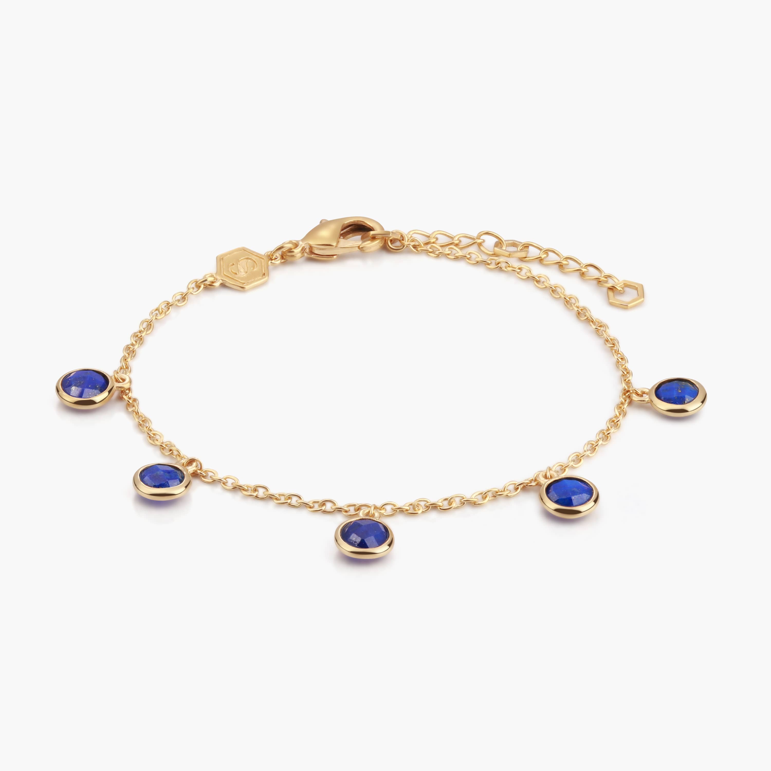 Bracelet Gemia en pierres Lapis-lazuli - SLOYA