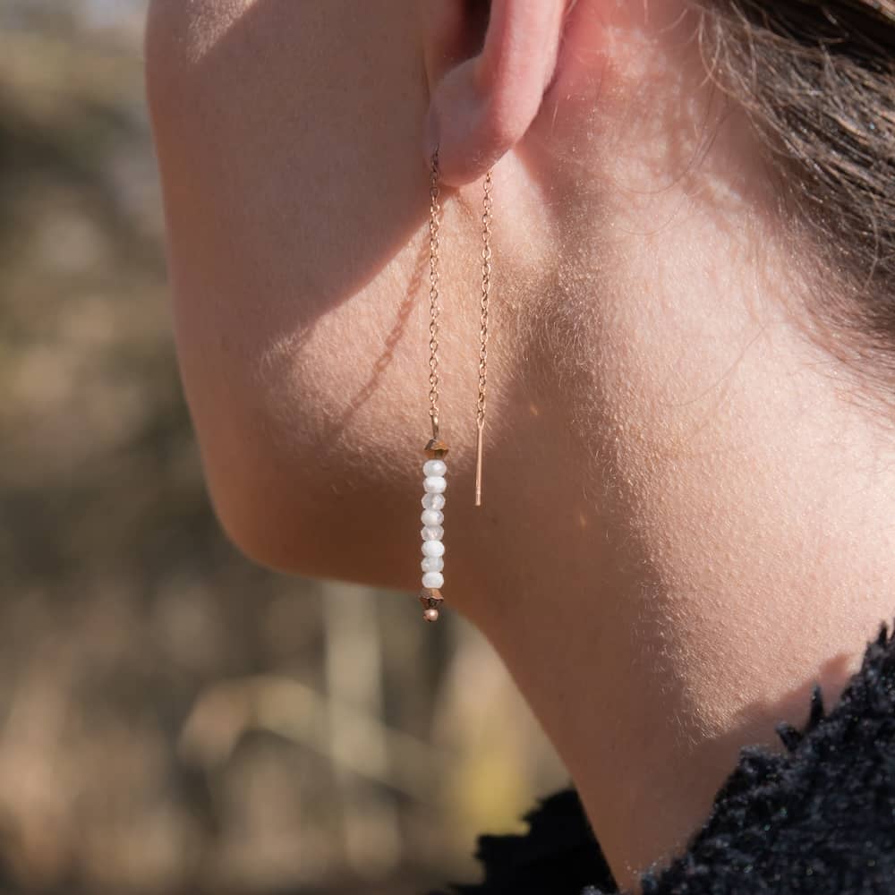 Boucles d'oreilles en pierres sloya